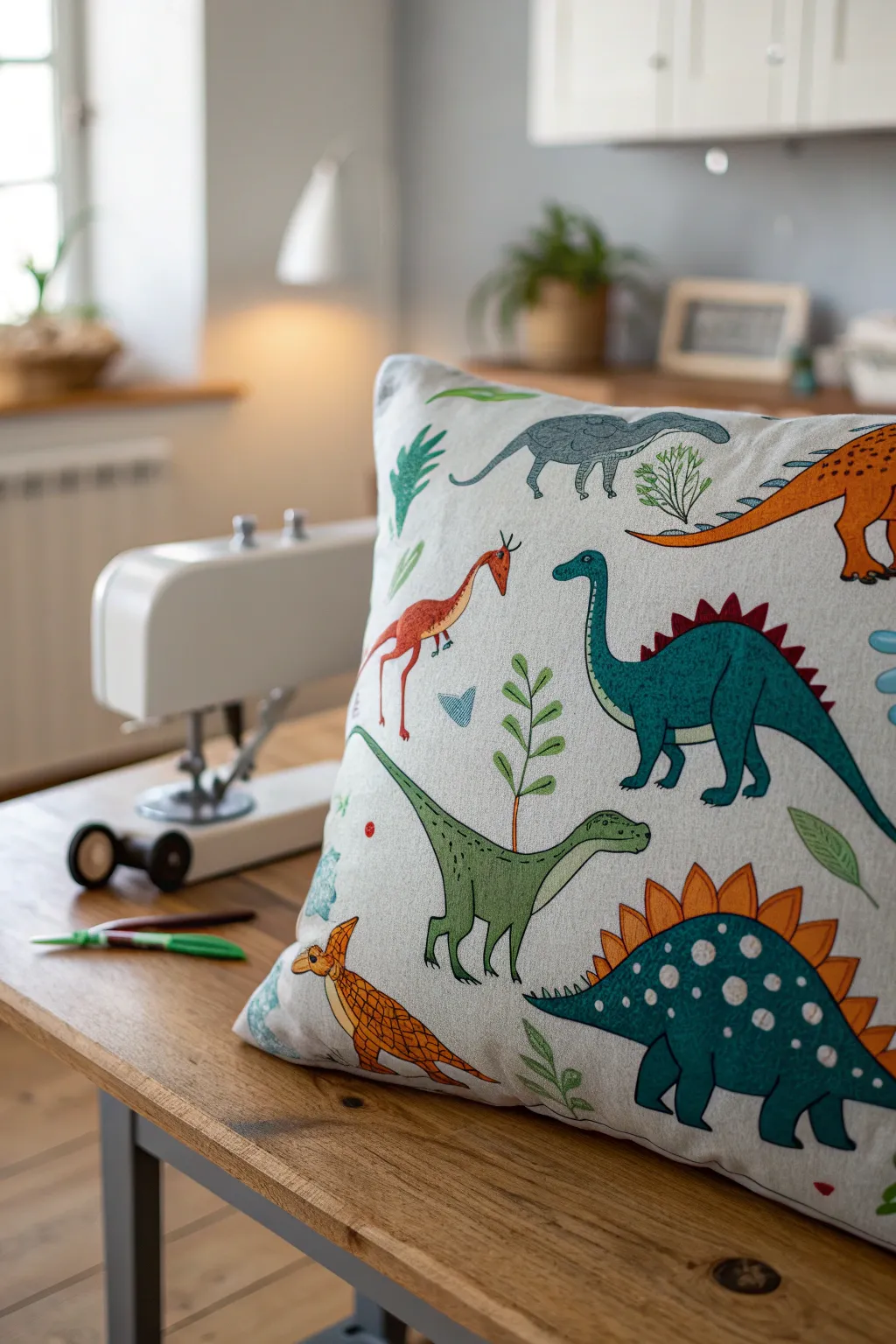 Bring prehistoric dreams to life with this expertly crafted dinosaur pillowcase.