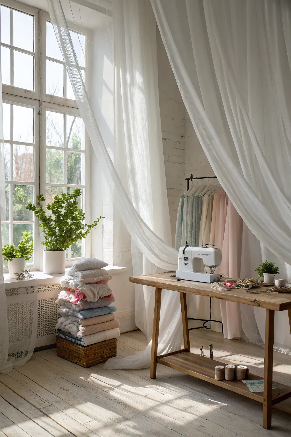 Let the sun inspire your creativity! 🌿✨ #SewingSanctuary #NaturalLight