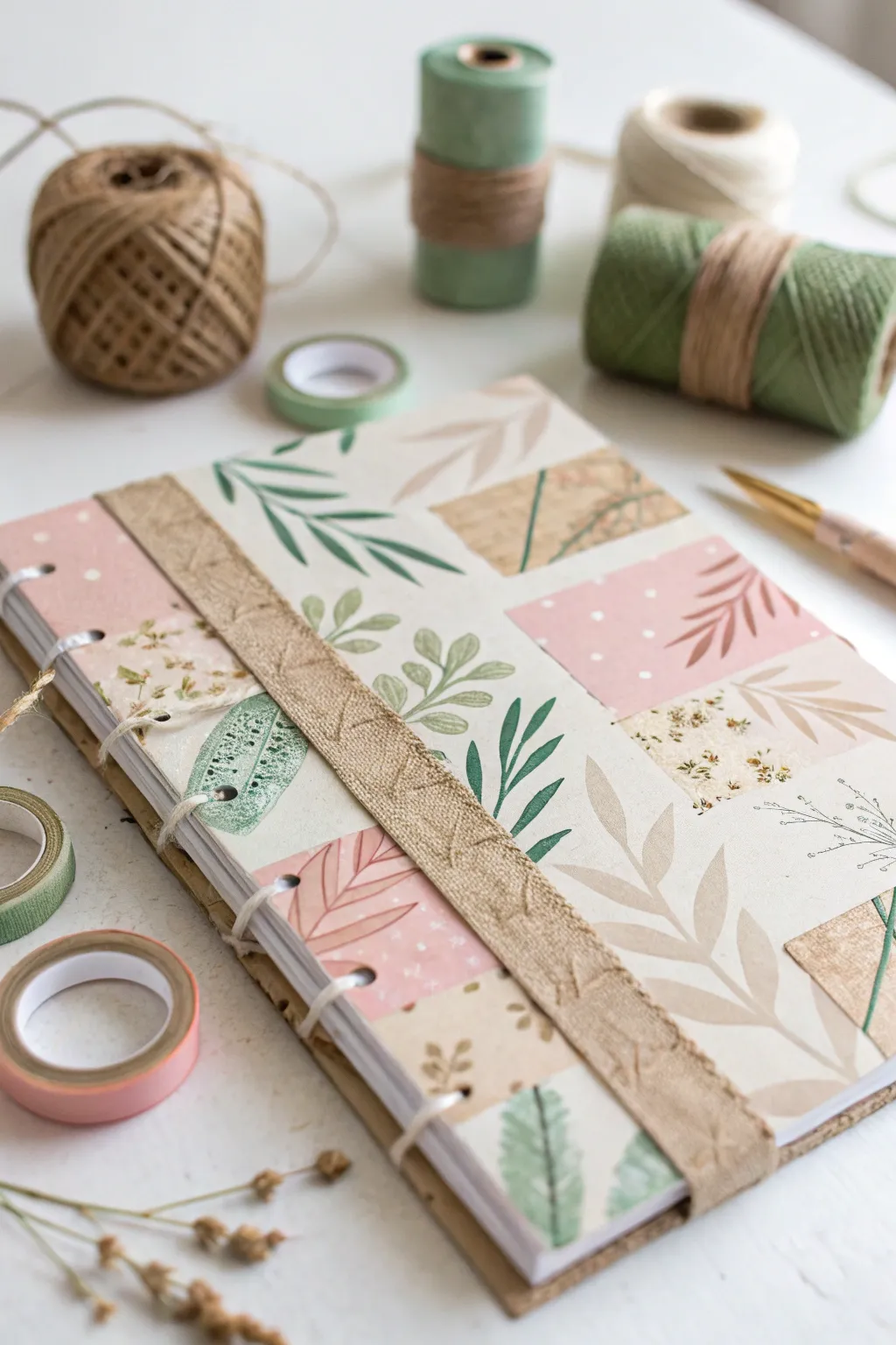 Unleash your creativity with this beautifully crafted collage cover, where simplicity meets boho charm.