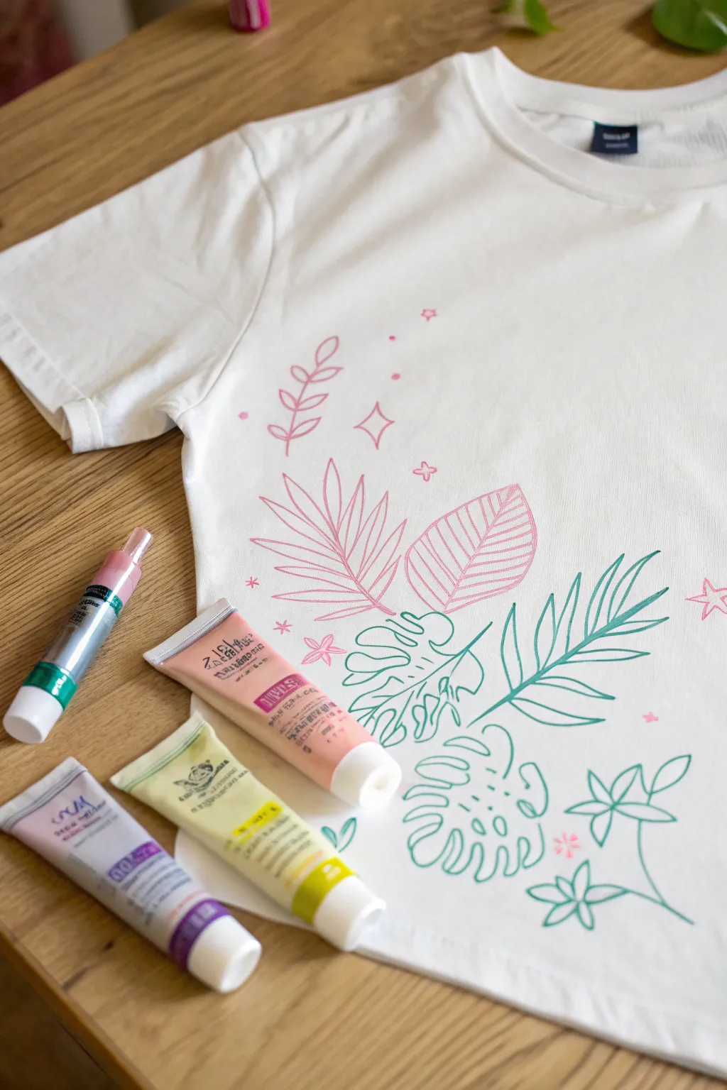 Unleash your creativity with glow-in-the-dark tees, perfect for a magical sleepover craft night!