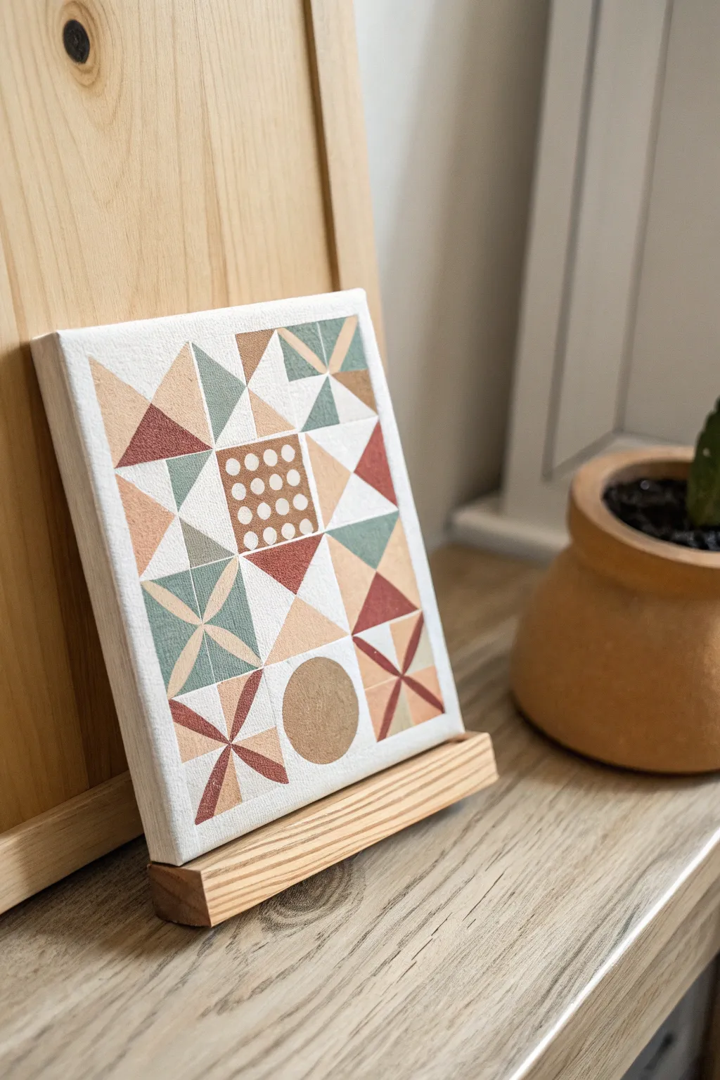 Embrace simplicity with geometric elegance—create your own abstract masterpiece.