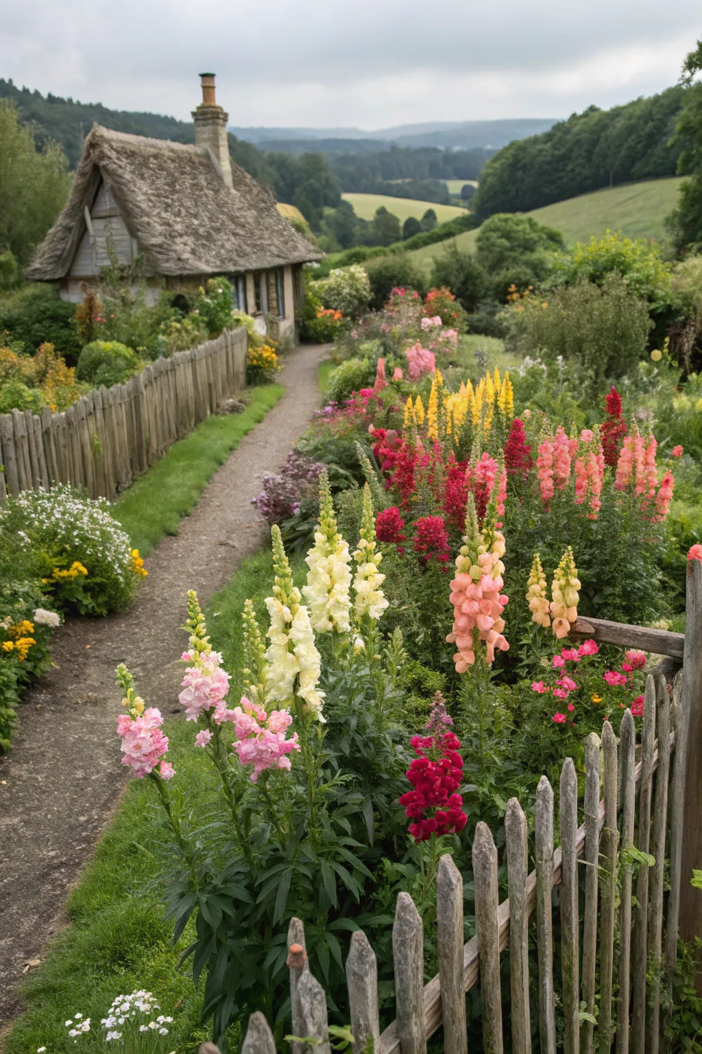 Snapdragons bring rustic charm to a cottage garden.