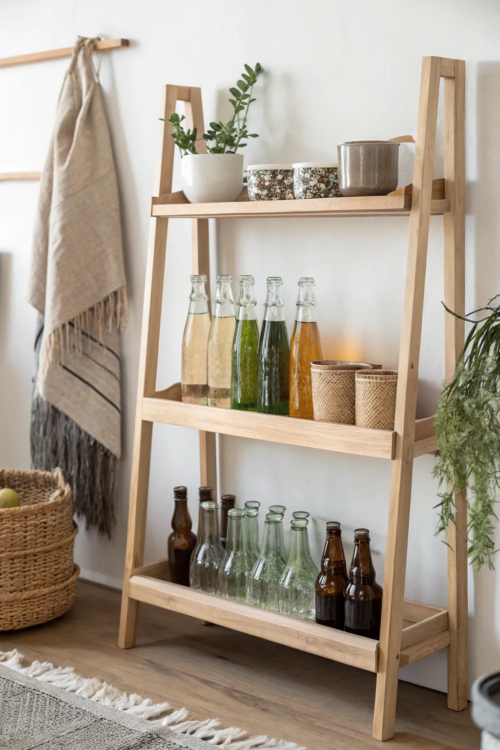 Elevate your soda storage with Scandinavian simplicity and boho charm.