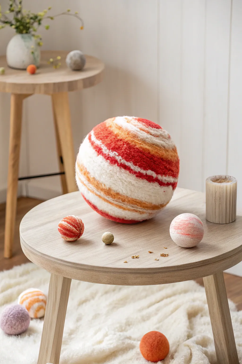 Explore the cosmos with your own Pom-Pom Planets! A simple craft with cosmic charm.