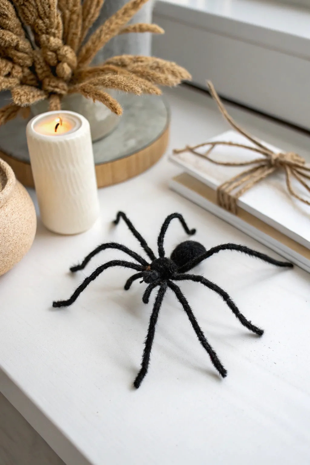 Unleash your creativity with these charming pipe cleaner spider legs, perfect for adding a touch of whimsy to your space!