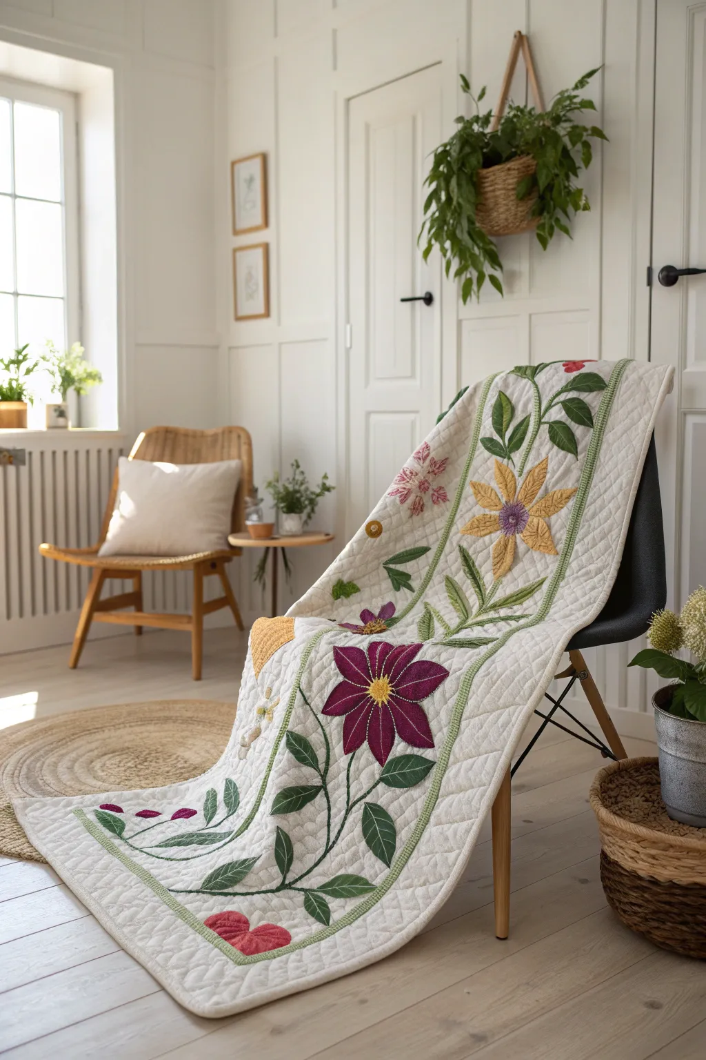 Wrap yourself in the beauty of a floral fantasia, where every stitch tells a story of nature's elegance.