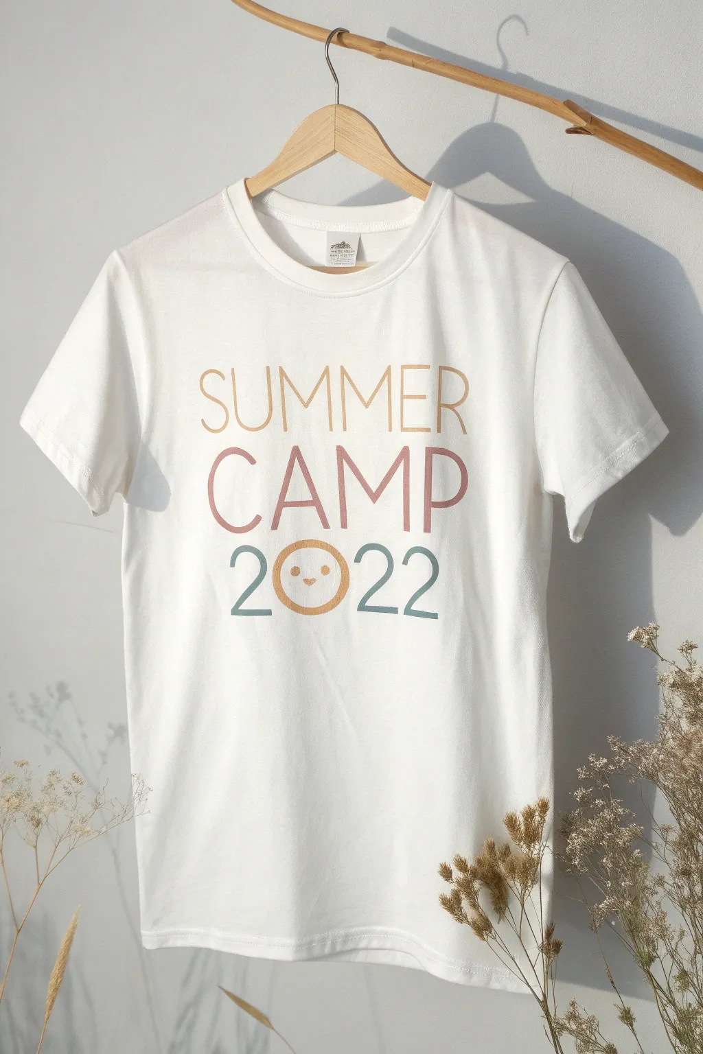 Cherish the memories with a minimalist summer camp tee that tells your story.