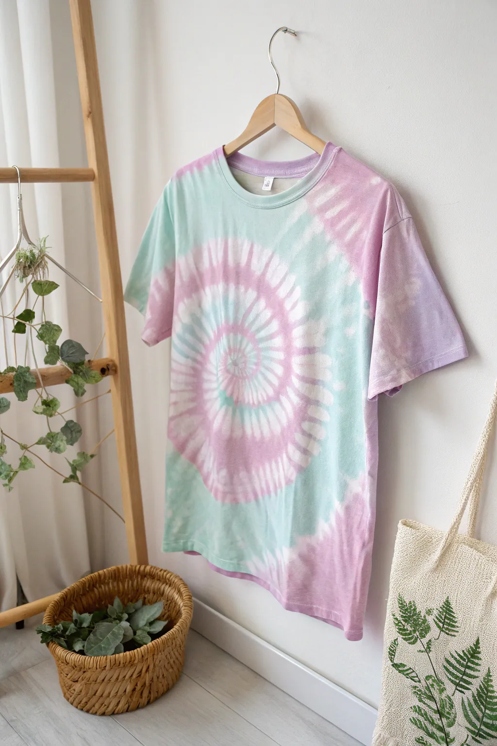 Embrace the art of tie-dye with a splash of pastel elegance. 🌸✨