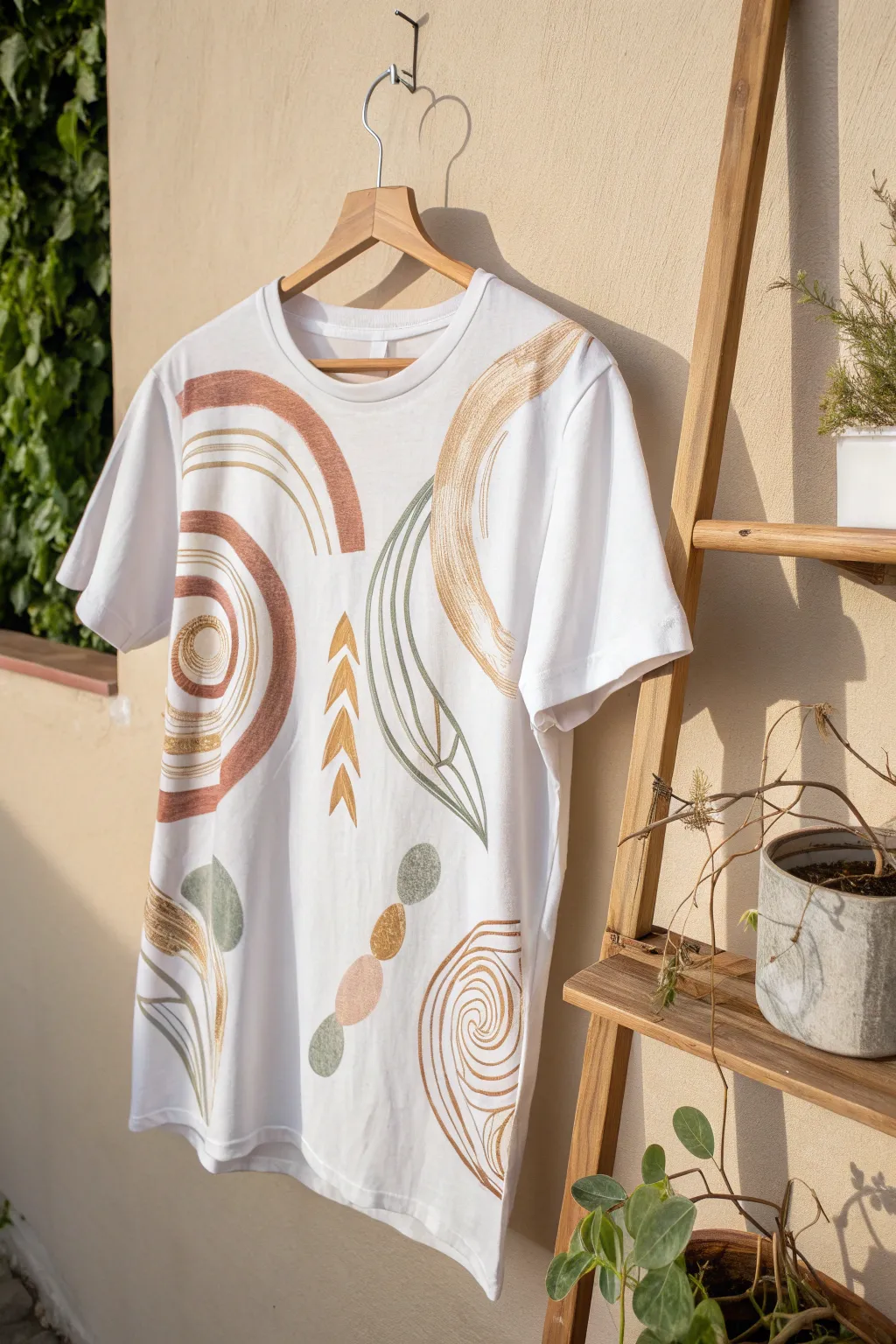Unleash your creativity with abstract designs that turn a simple t-shirt into a canvas of expression.