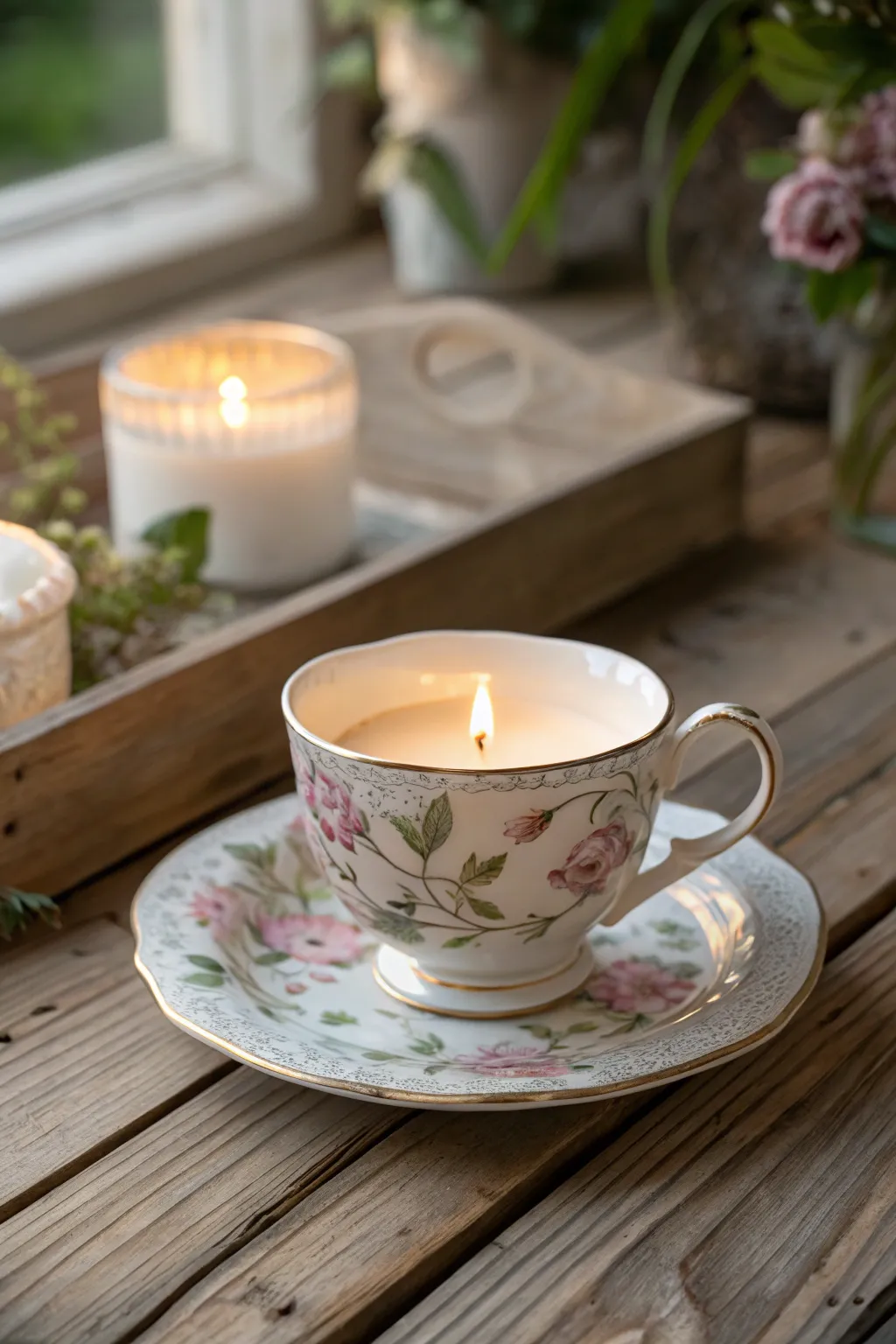 Illuminate your space with the charm of handmade teacup candle holders, where elegance meets cozy comfort.