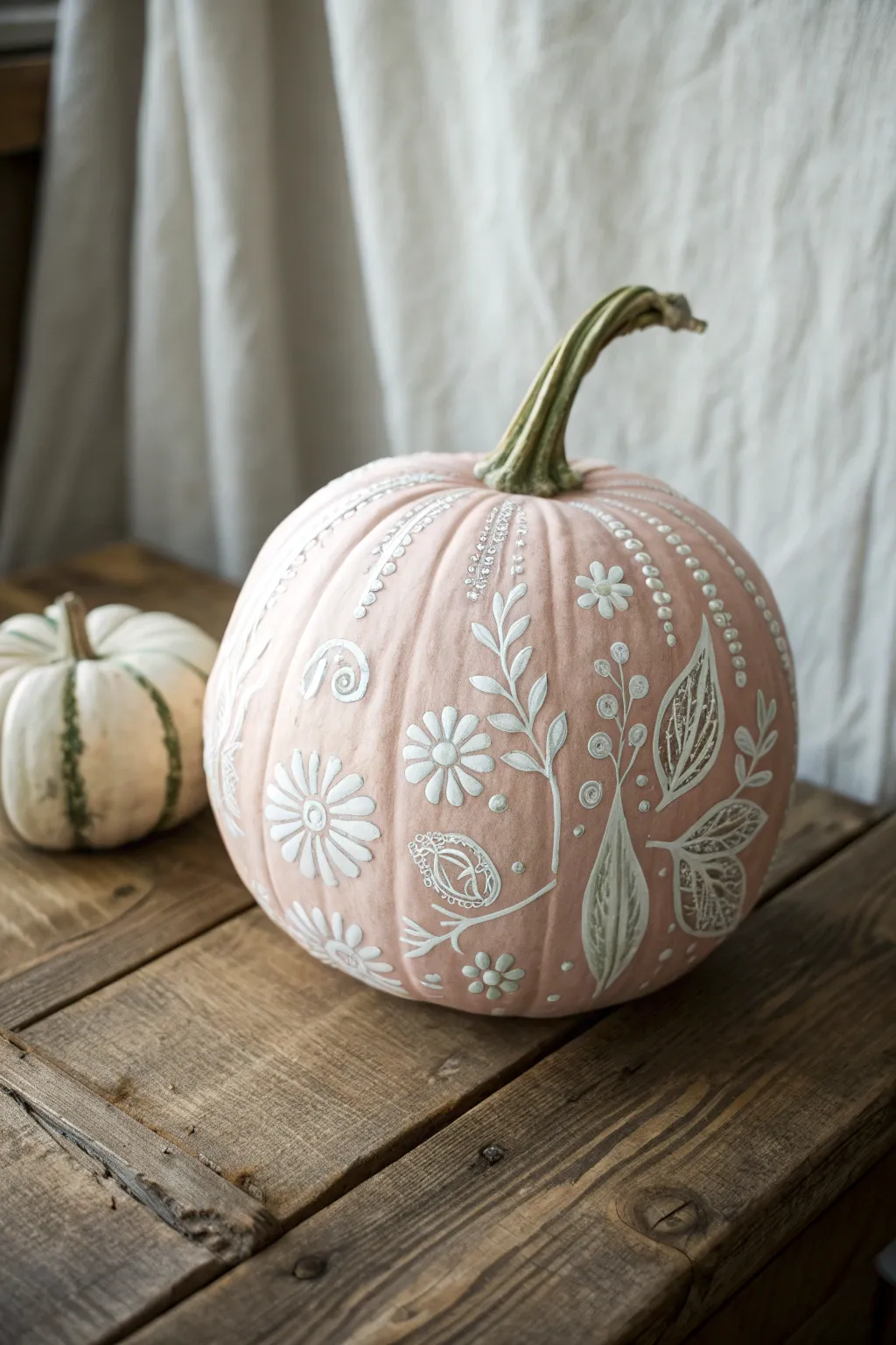 Transform your Thanksgiving decor with beautifully painted pumpkins that showcase simplicity and artistic flair.