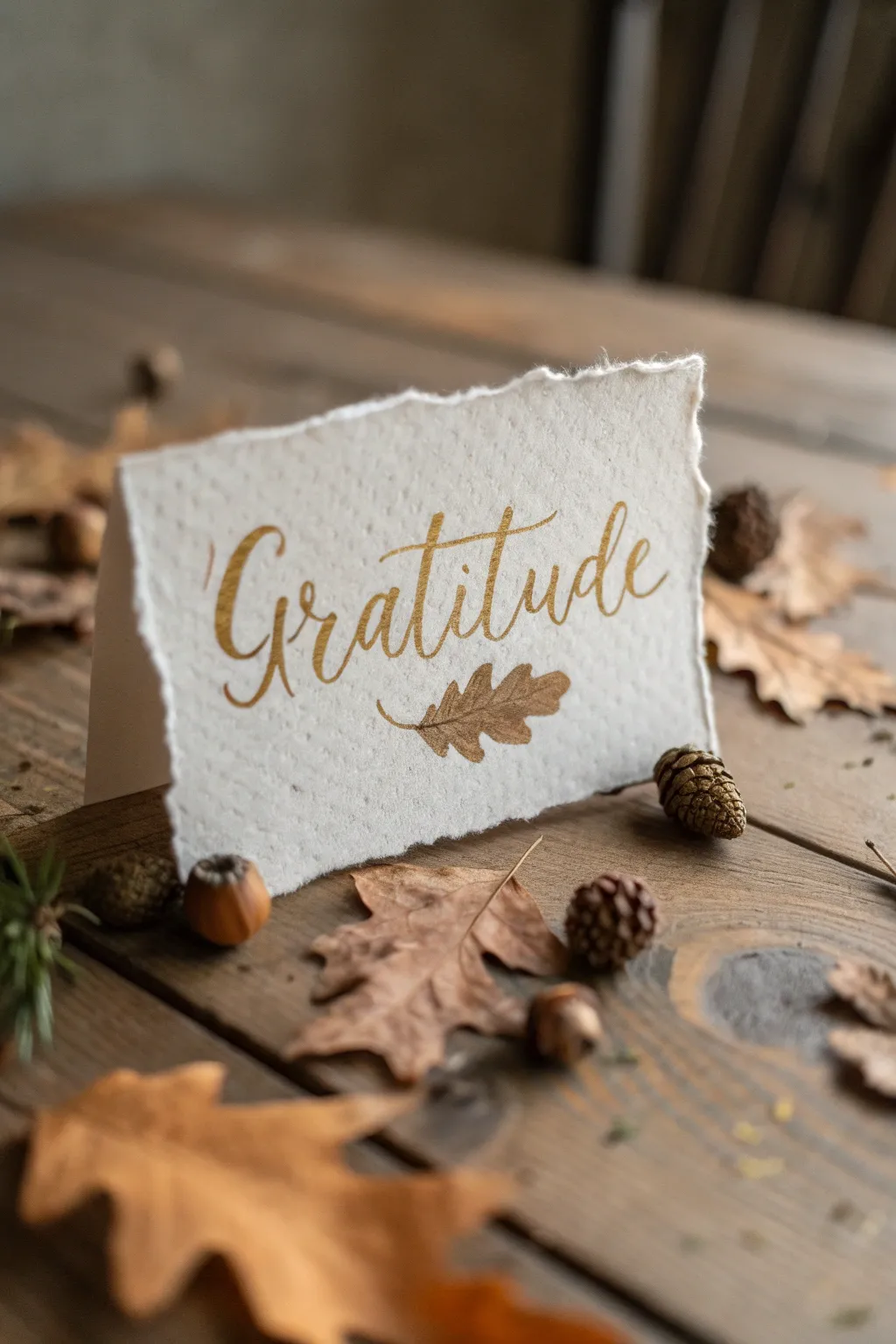 Capture the essence of gratitude this Thanksgiving with elegantly crafted message cards.