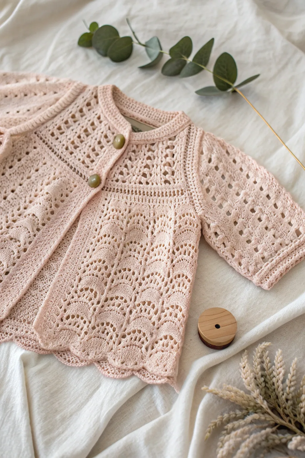 Wrap your little one in love with this charming crochet creation, where softness meets style.
