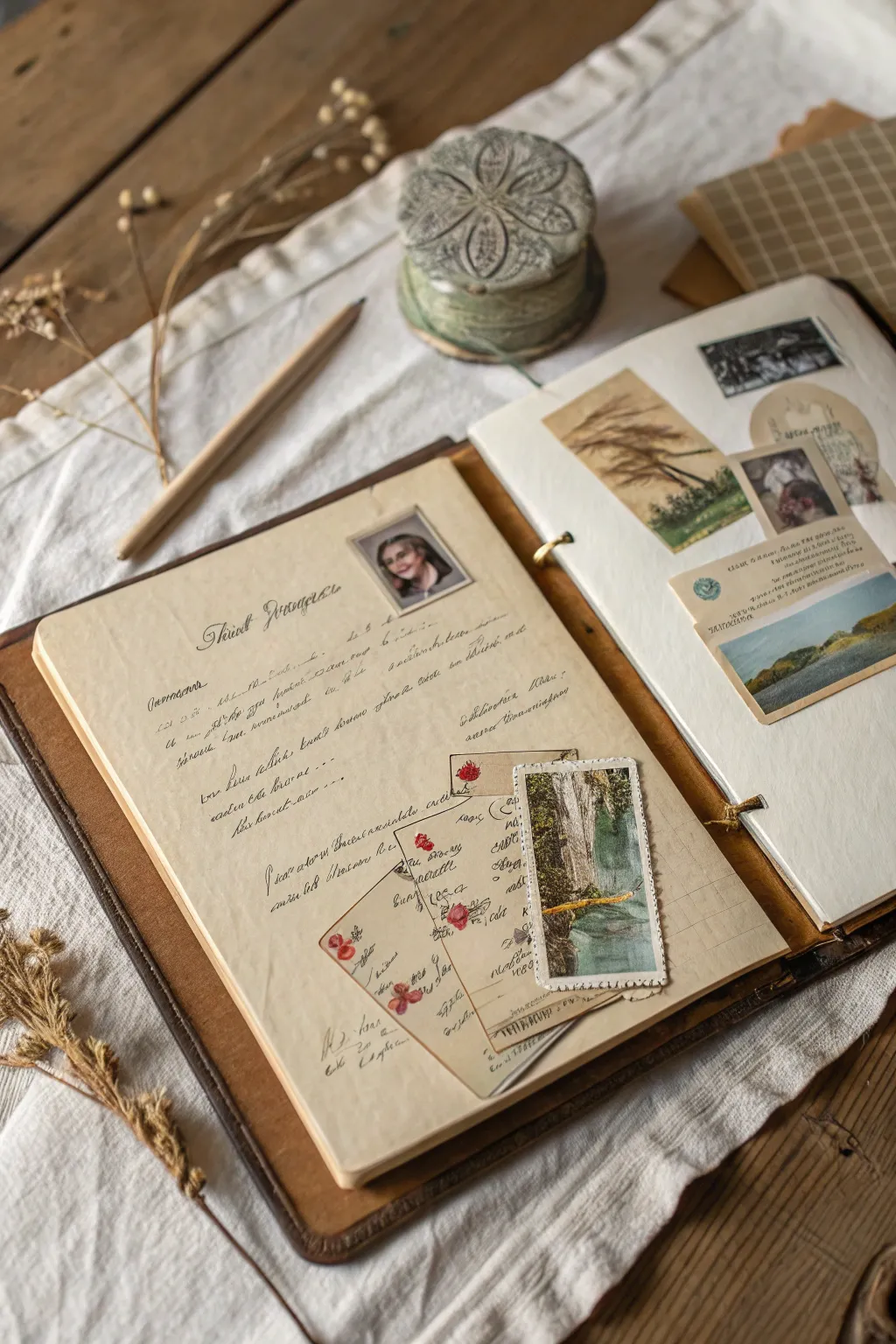 Capture your journey with a touch of nostalgia—let ticket stubs and postcards tell your story.
