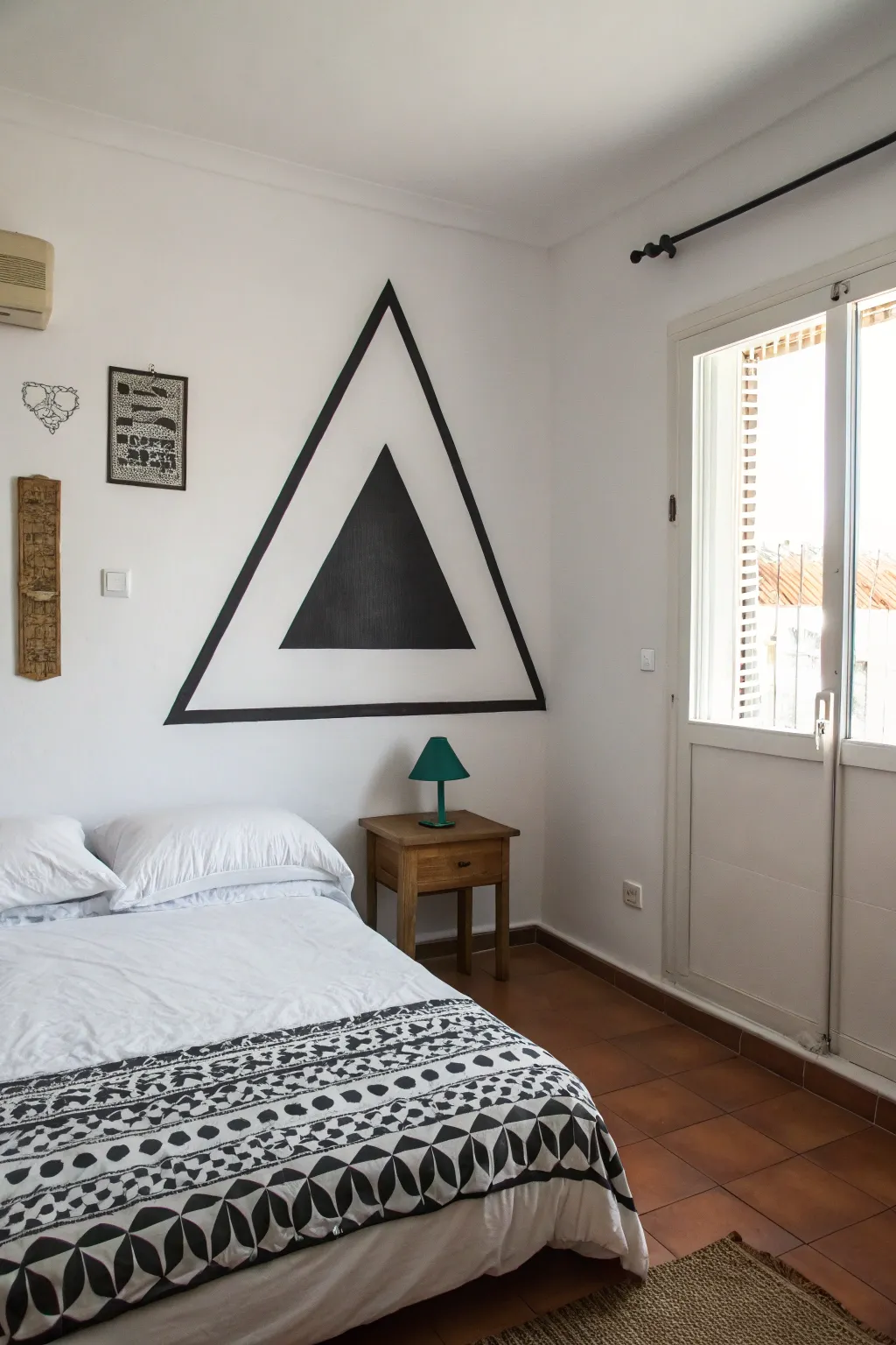 Embrace simplicity with minimalist triangle designs.