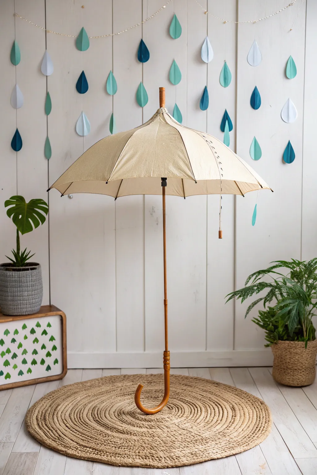 Embrace rainy days with a touch of creativity and minimalism. ☔️💧 #CraftyDays #ScandinavianDesign