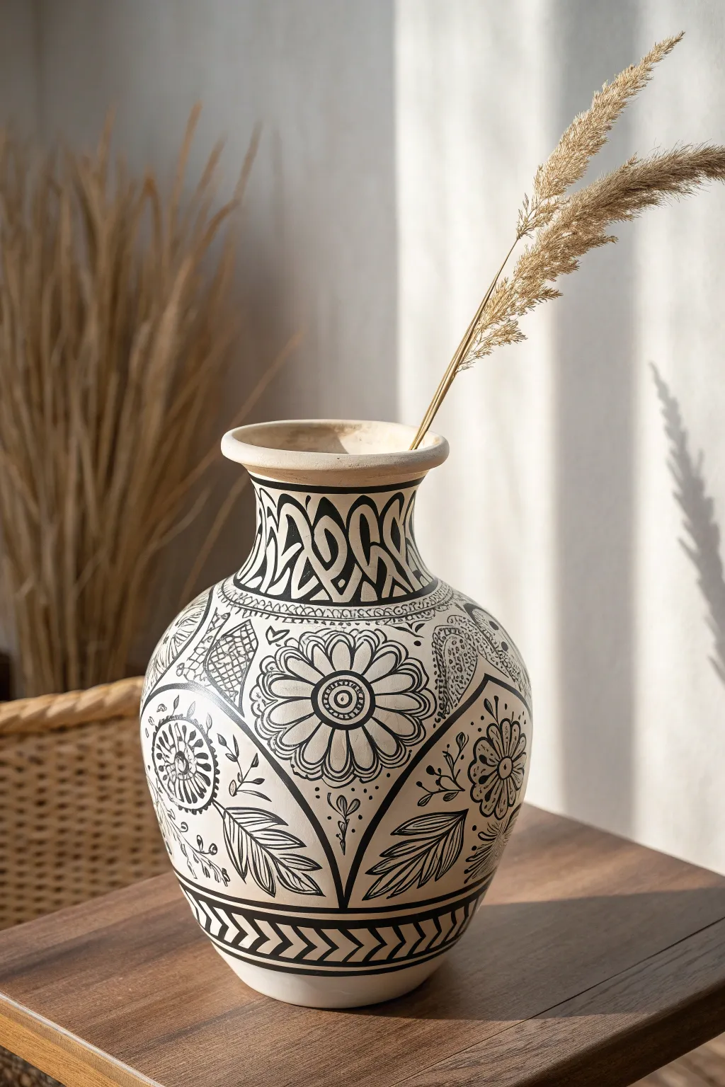 Black and White Elegance: Discover timeless beauty with intricate underglaze designs.