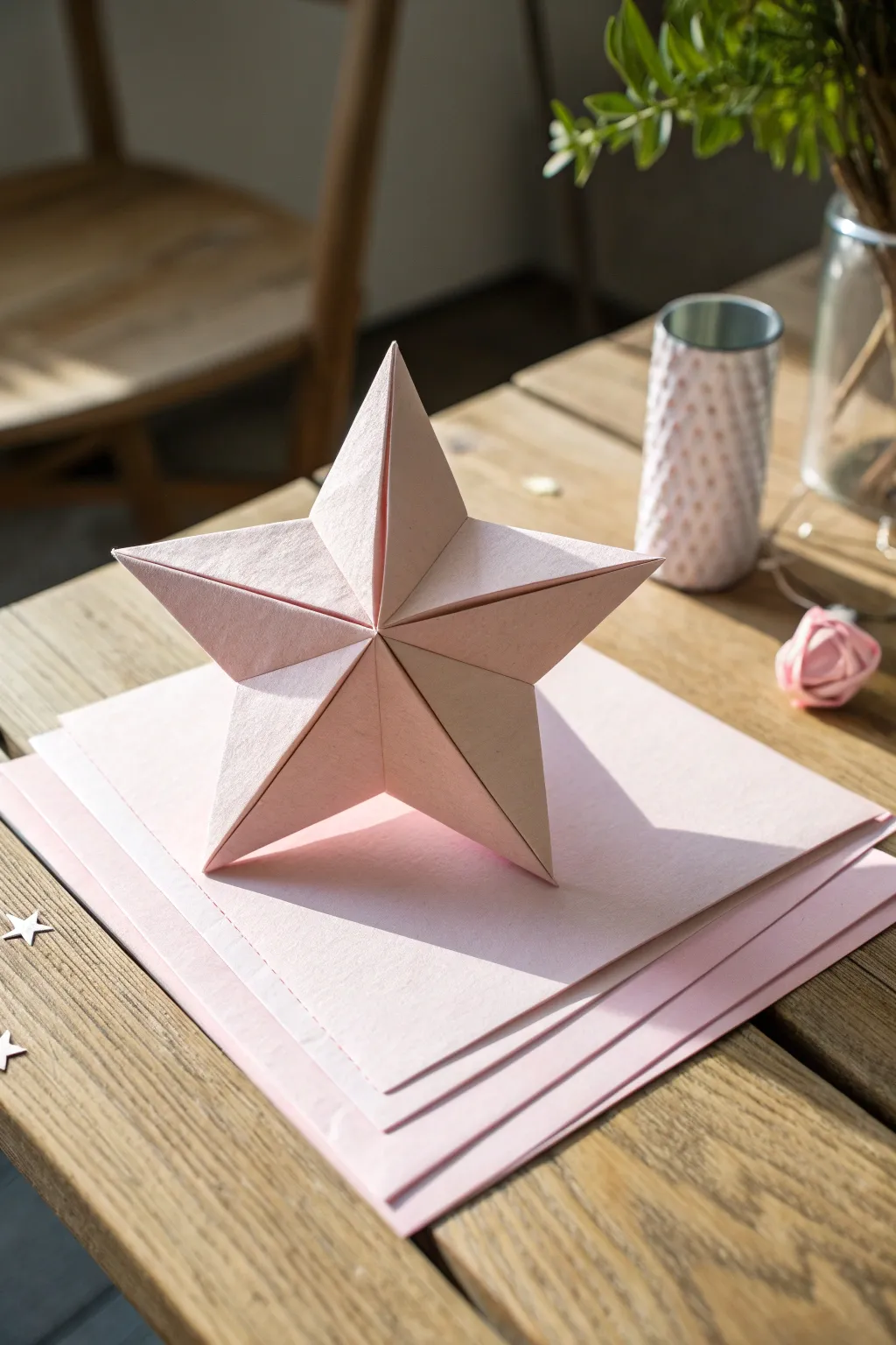 Unfold the magic of simplicity with this stunning star fold card—where minimalist elegance meets boho charm.