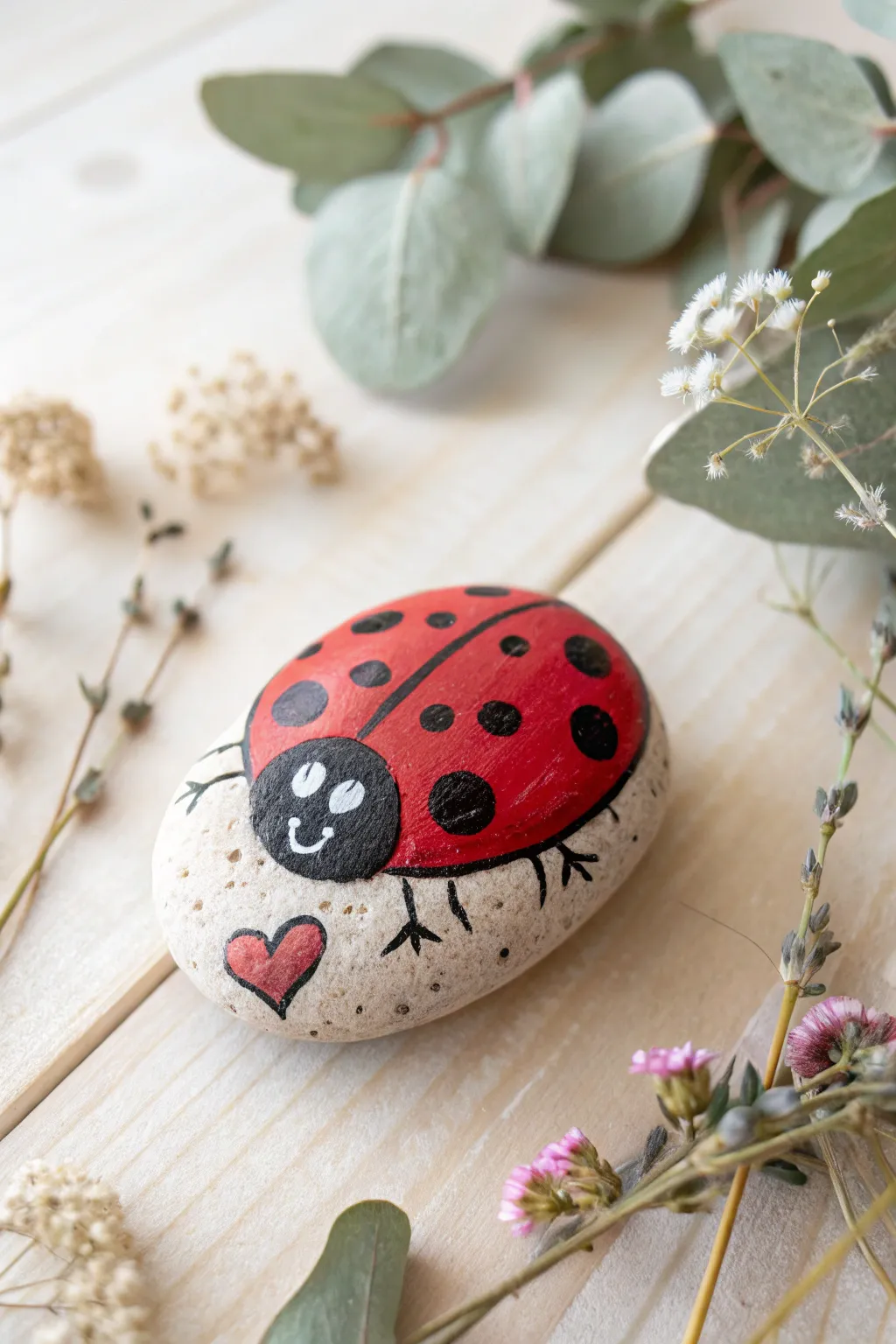 Discover the joy of whimsical rock companions with a touch of heart.