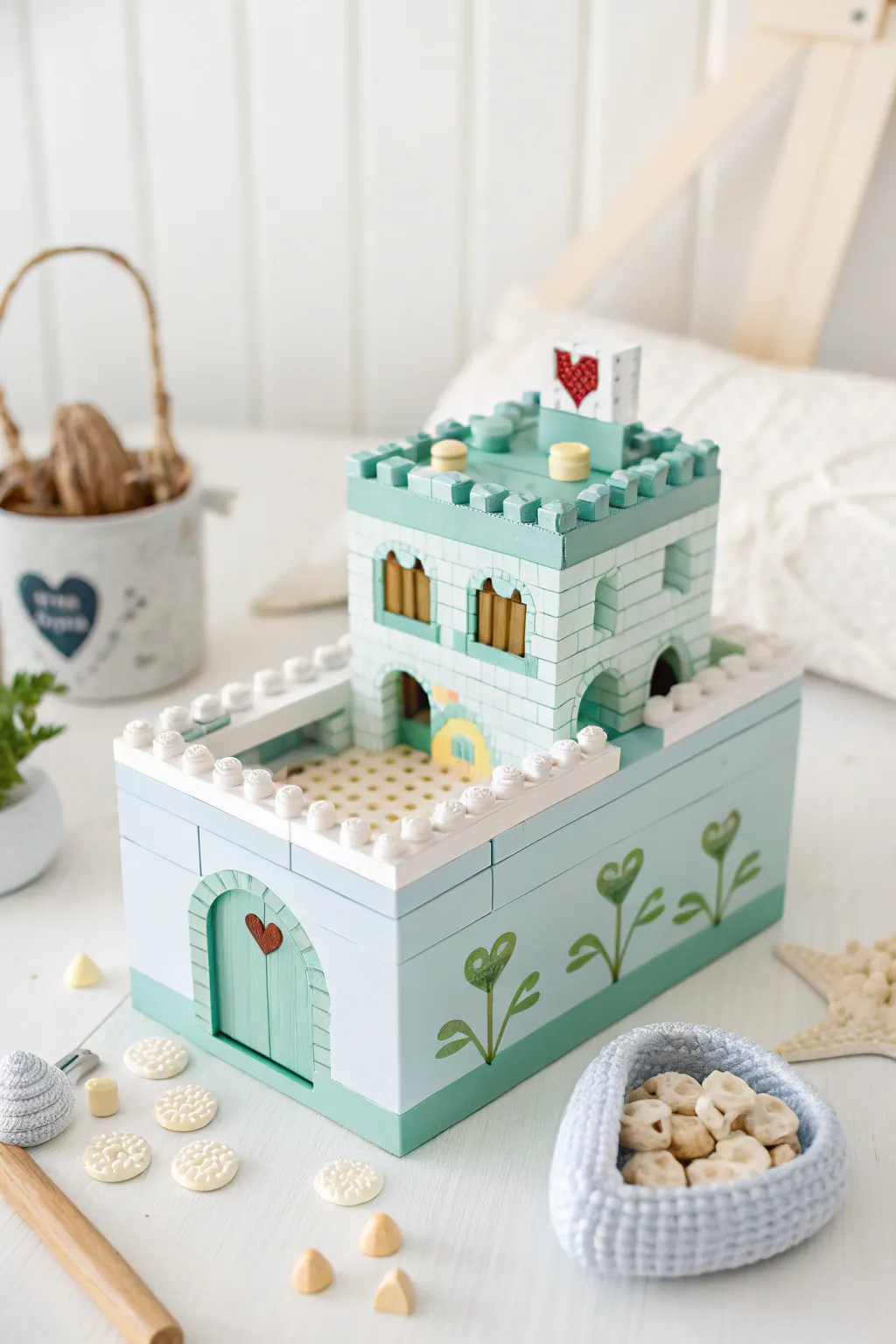 Build their imagination with this charming LEGO Love Station—a perfect Valentine's treat for young architects!