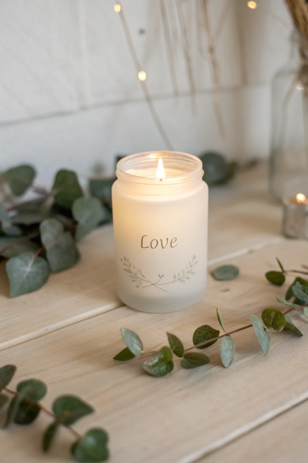 Create a heartfelt glow with personalized candle jars this Valentine's Day.