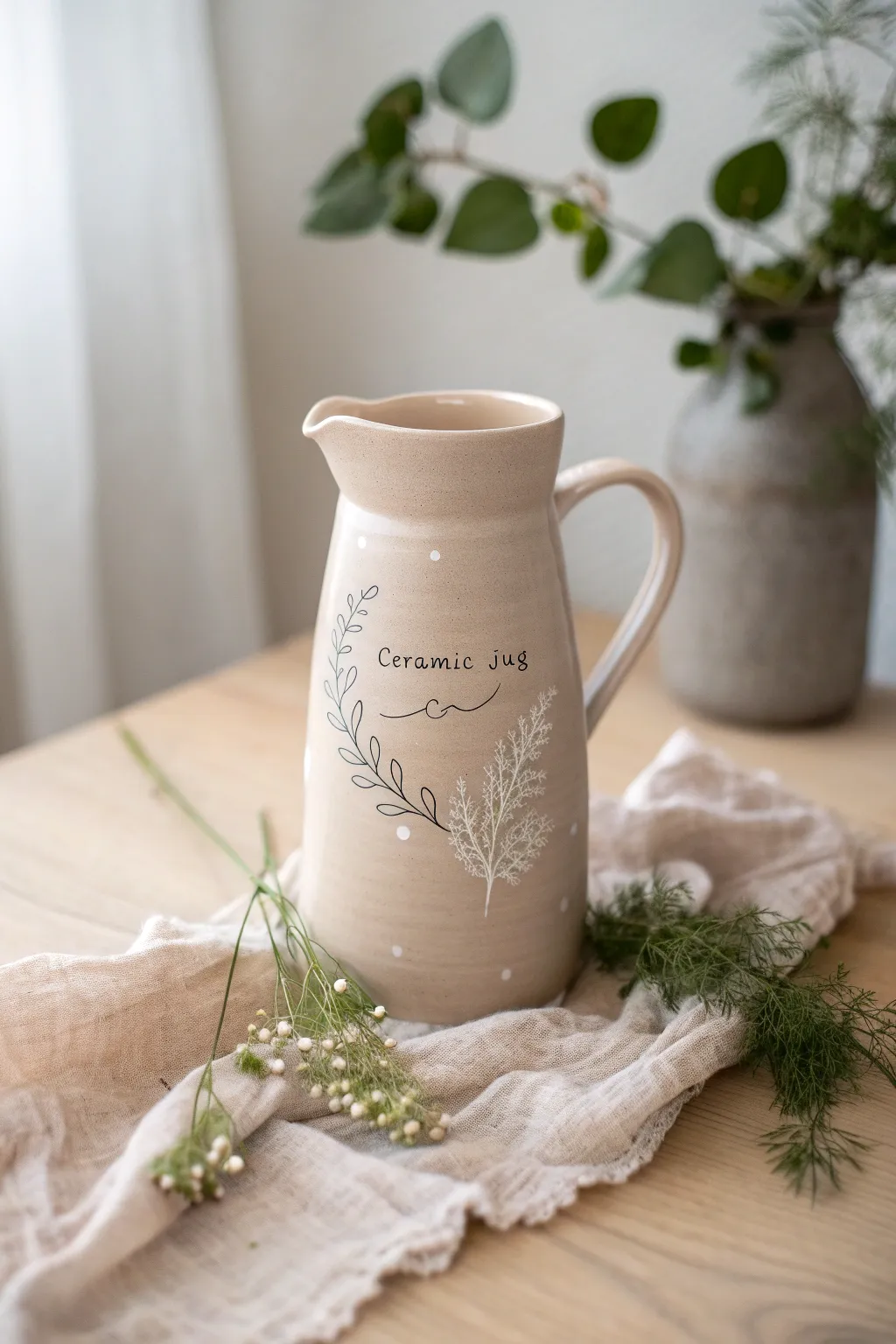 Add personal inspiration to your space with a beautifully crafted and personalized water jug. #ScandinavianMinimalism #BohoCharm
