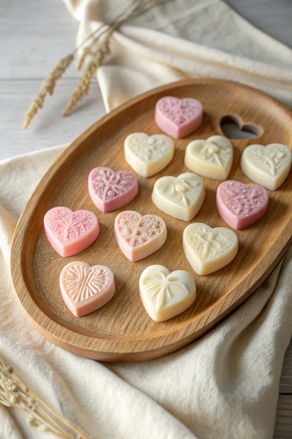 Discover the charm of chai-scented heart melts, where simplicity meets delightful surprises.