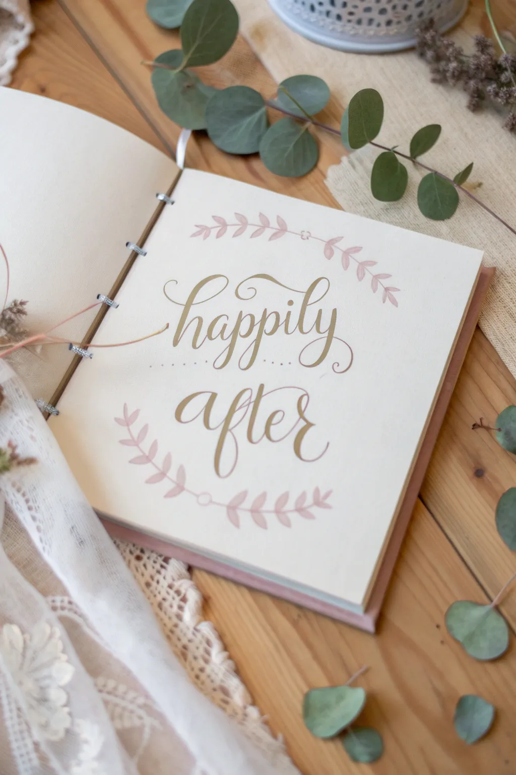 Capture the essence of timeless love with this elegantly crafted wedding scrapbook page.