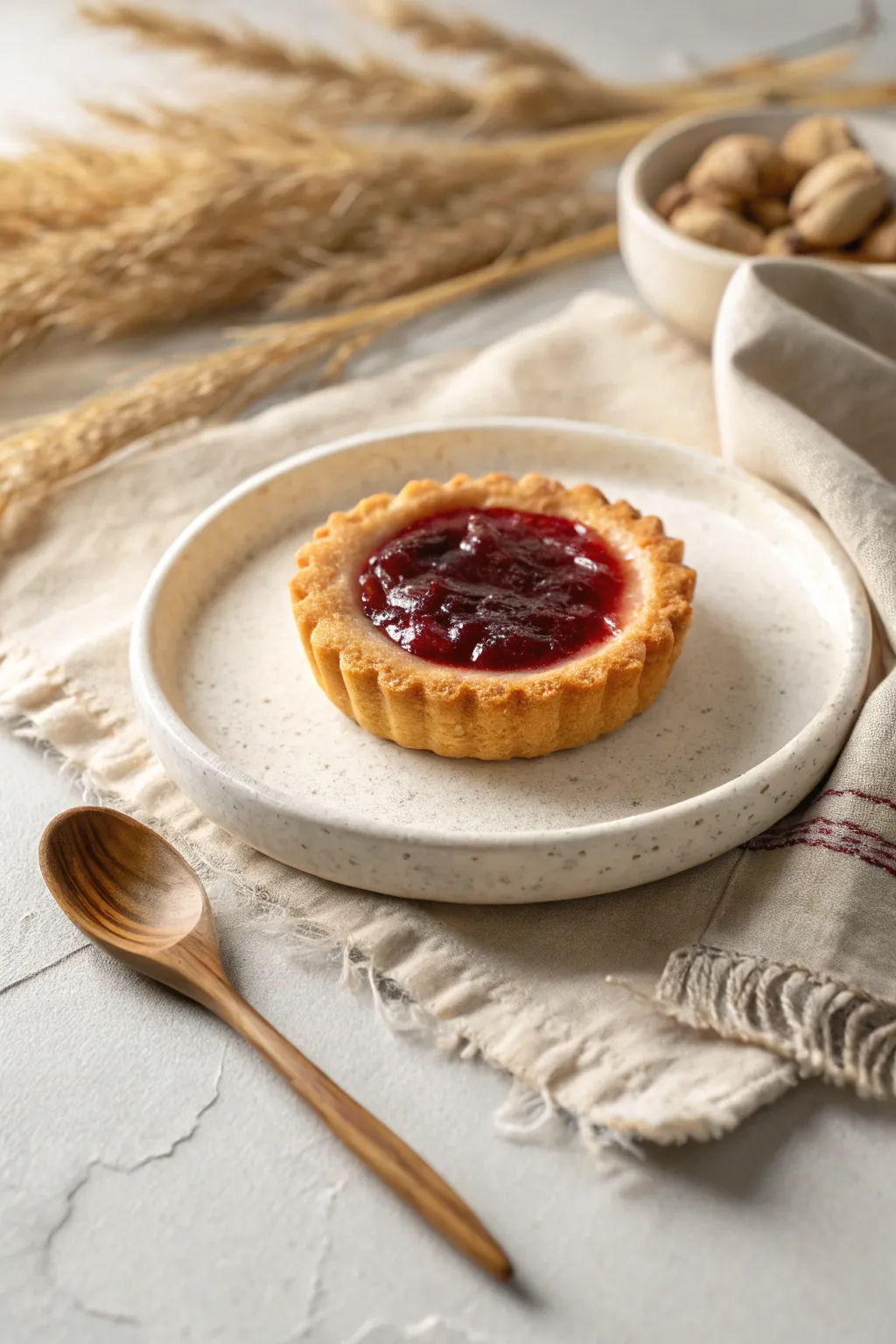 Sweet nostalgia in every bite: Mini Jam Tart delight.
