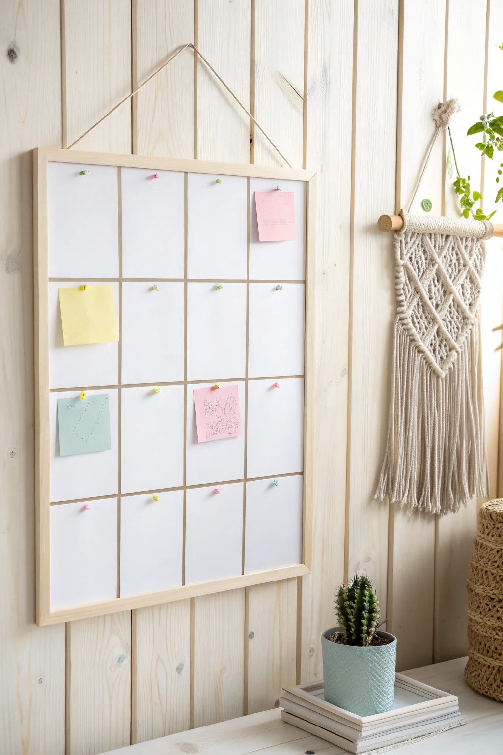 Transform your workspace with sectioned off spaces on a minimalist whiteboard – where creativity meets organization.