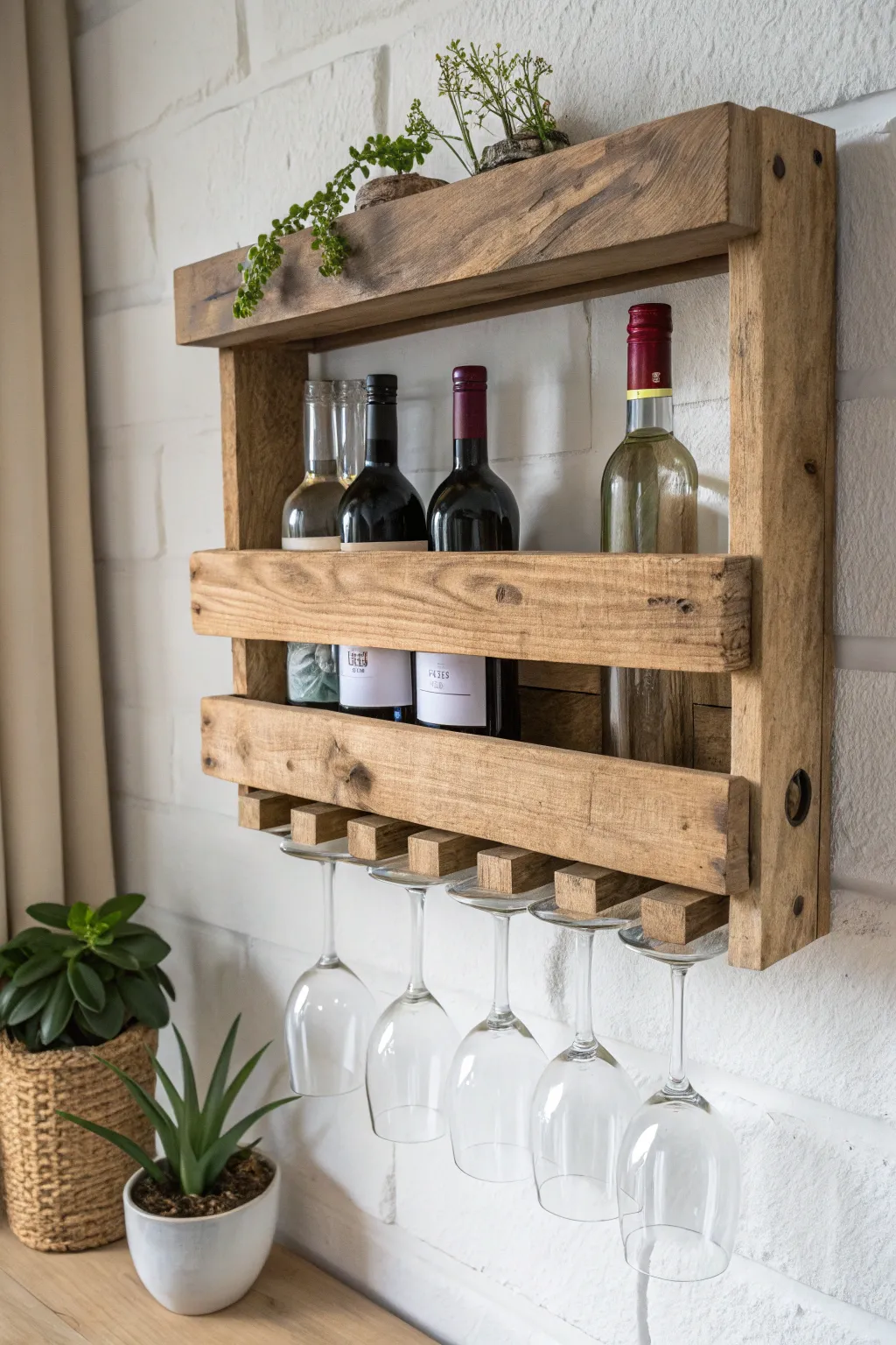 Elevate your space with this chic, dual-purpose wine rack—where minimalist design meets boho charm!