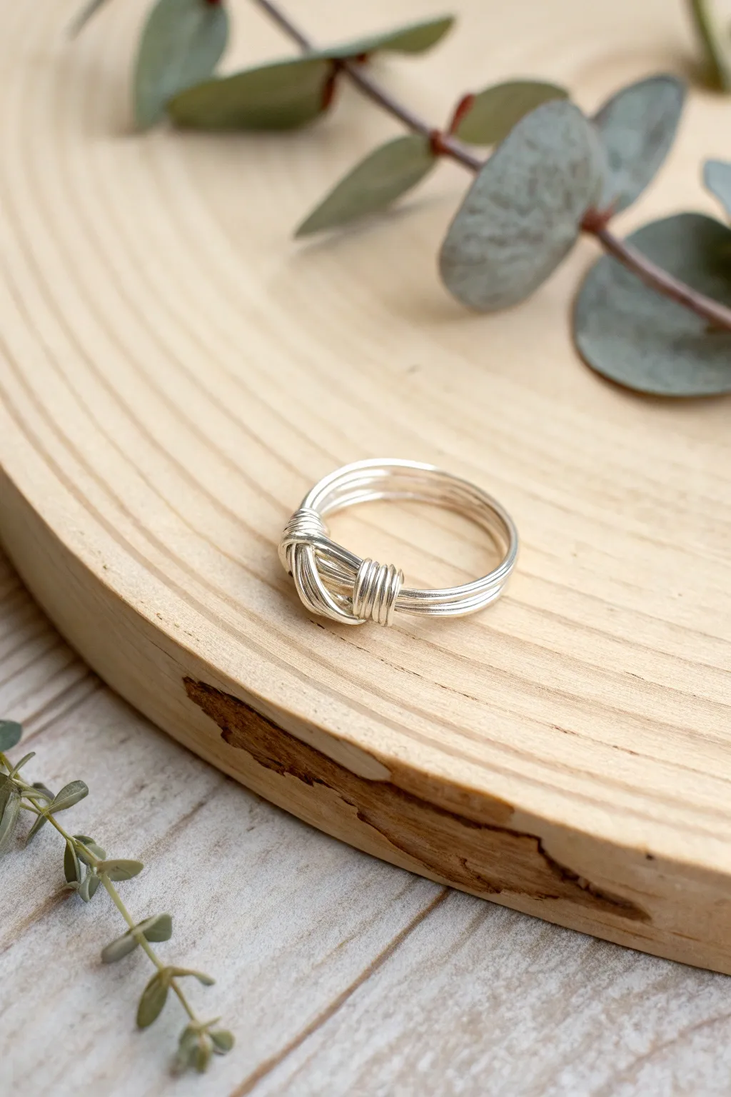 Embrace simplicity and elegance with a handcrafted wire wrap ring.