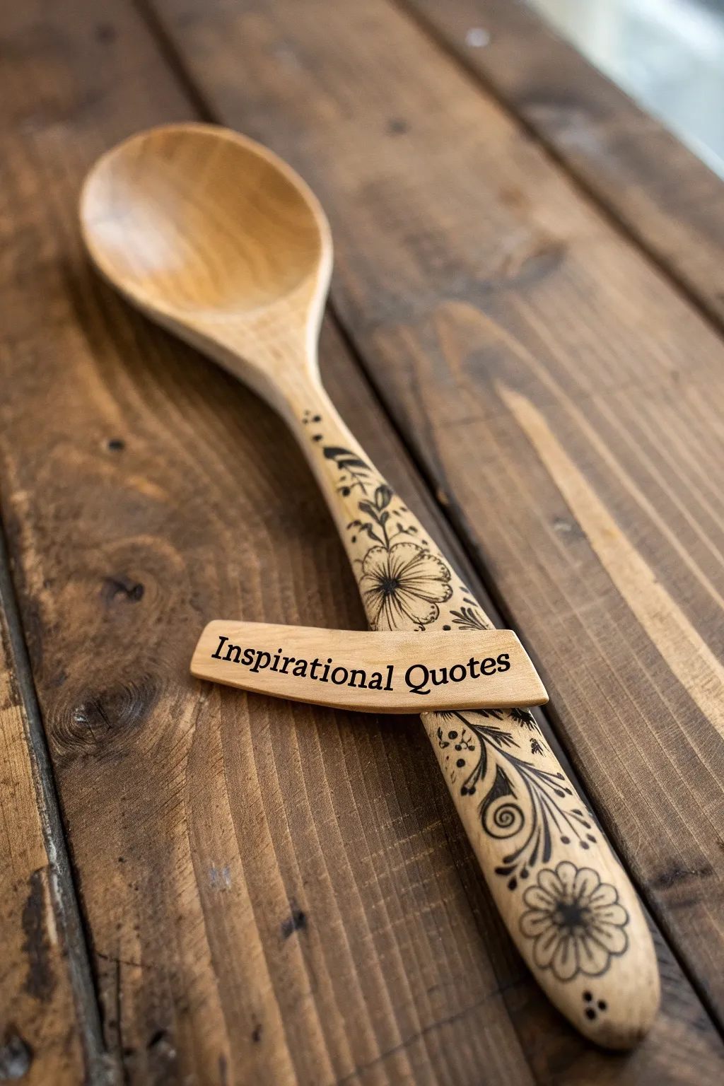 Transform your kitchen with the charm of custom wood-burned spoons.
