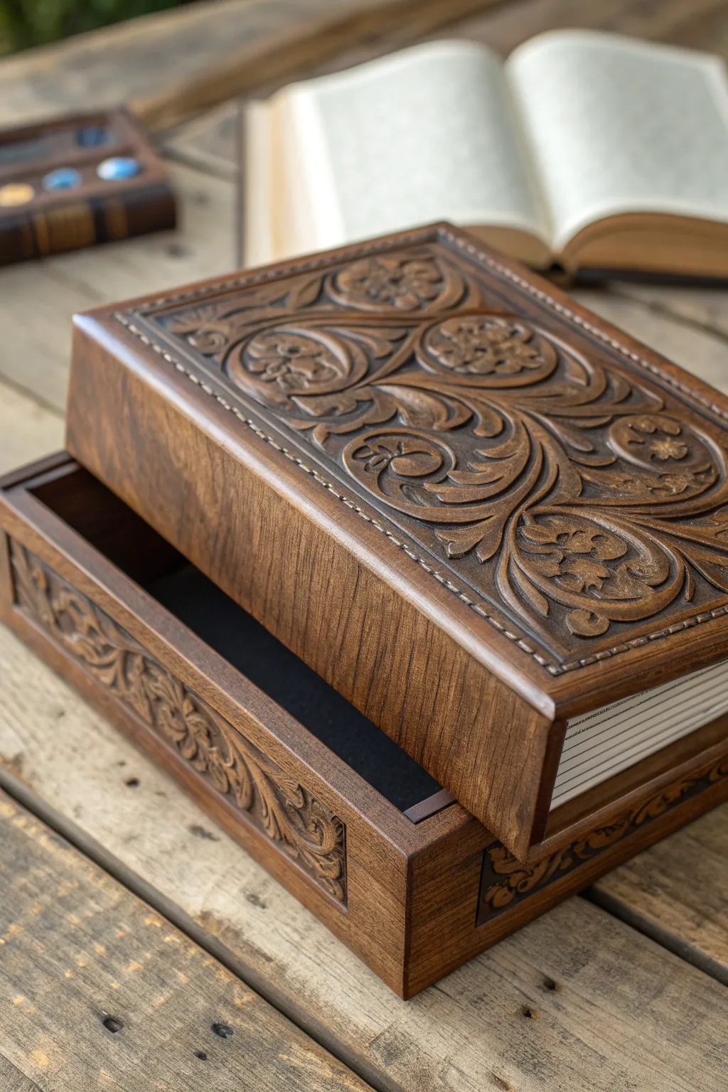Elegance in every detail: Discover the timeless charm of engraved wooden boxes.