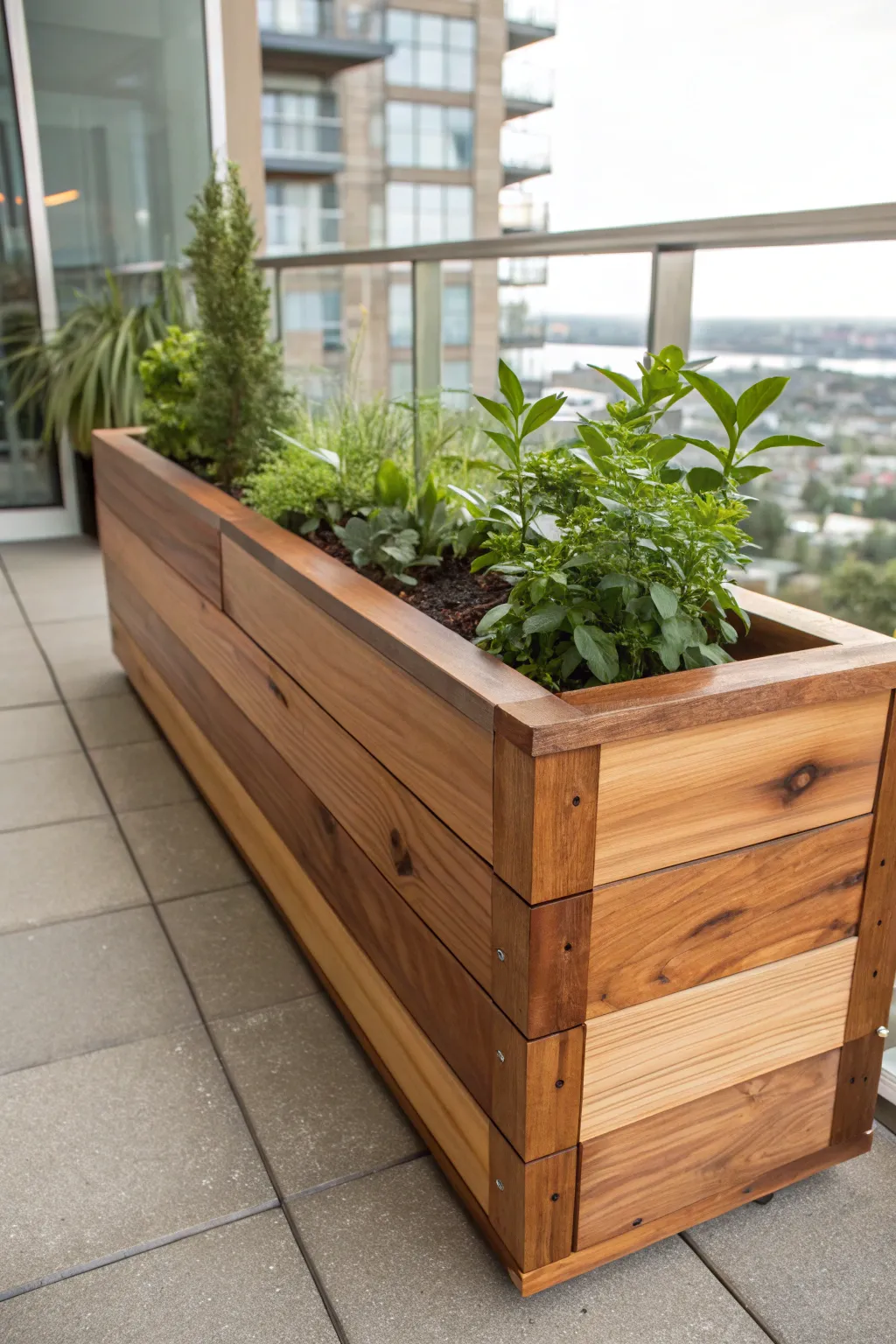 Elevate your green space with the timeless charm of a handcrafted cedar planter box.