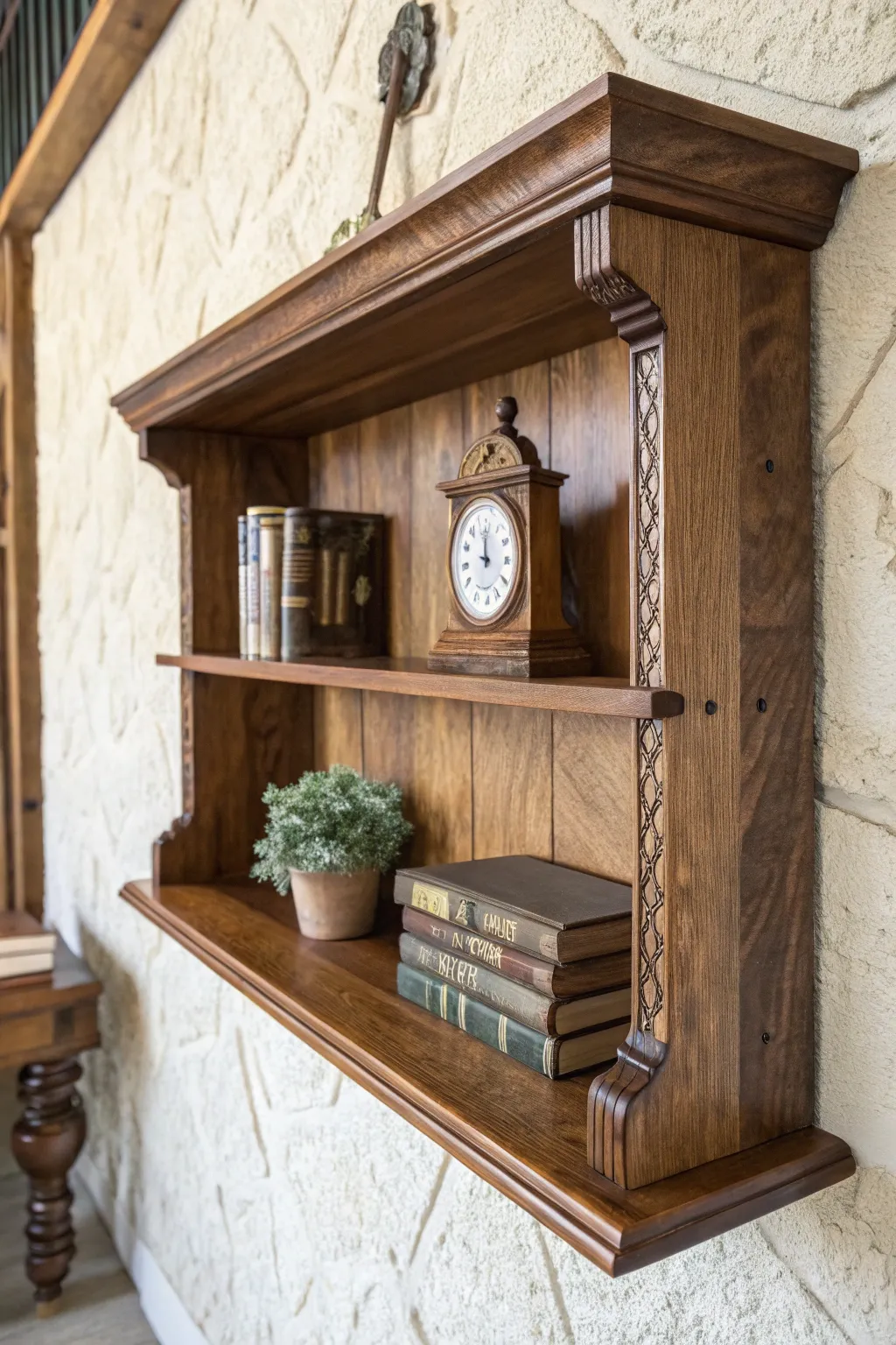 Elevate your space with handcrafted elegance: versatile shelves that blend style and function.