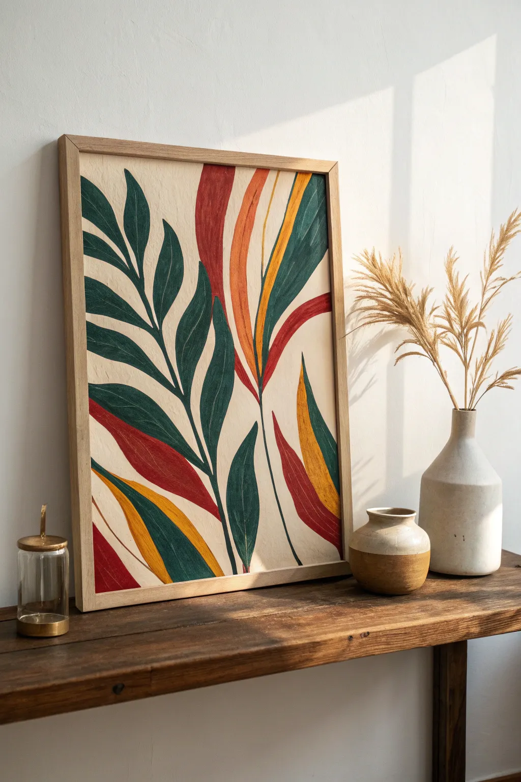 Elevate your space with the bold beauty of abstract plant forms. A modern twist on botanical art for the minimalist soul.