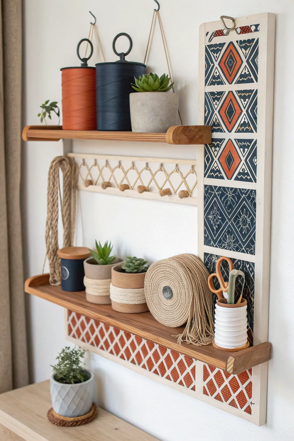 Transform your space with a custom wall organizer that combines minimalist elegance with functional beauty.