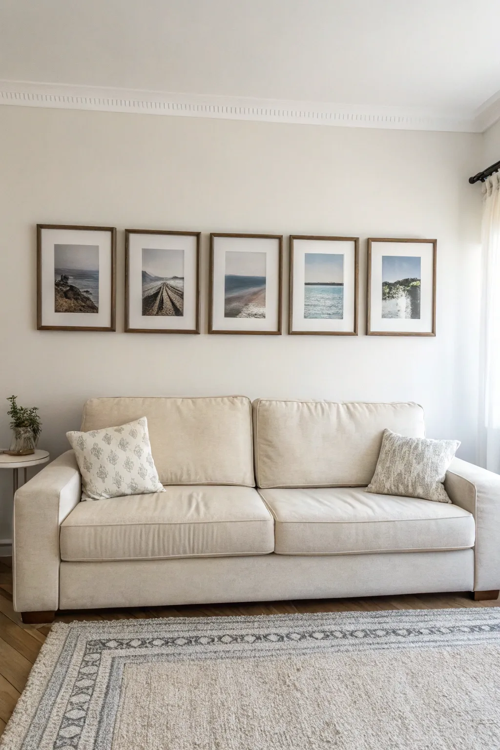 Create a continuous flow with a linear frame arrangement.