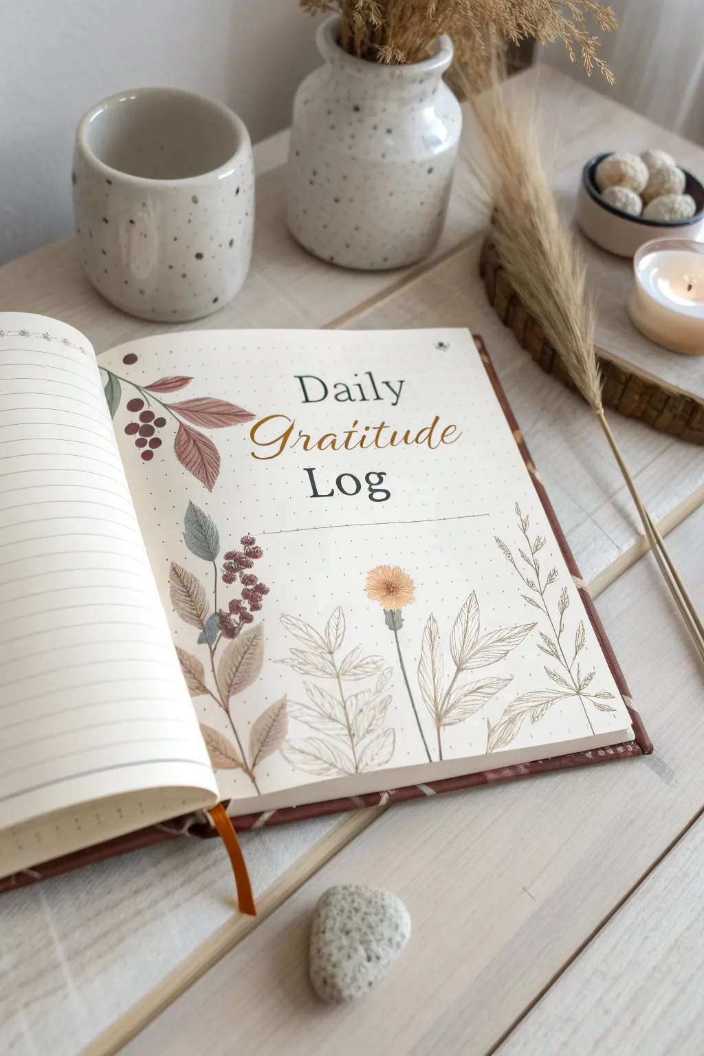 Capture gratitude daily in style with a minimalist bullet journal – where simplicity meets beauty.