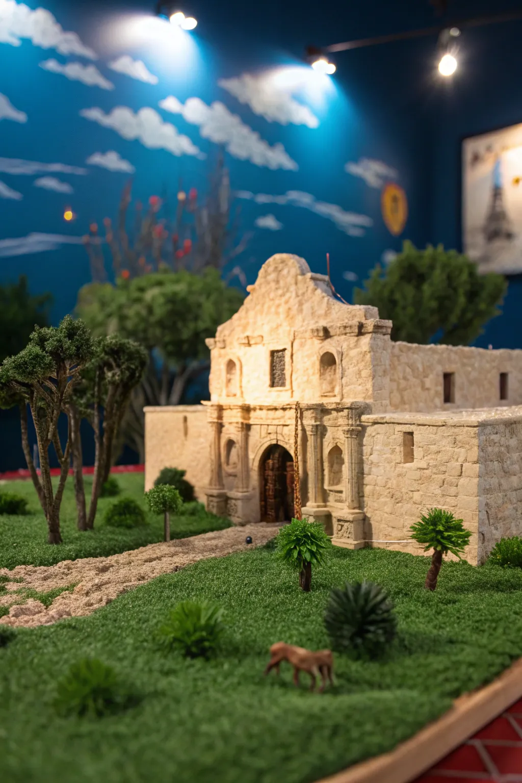 Experience the artistry of a handcrafted Alamo landscape, where every detail comes to life.