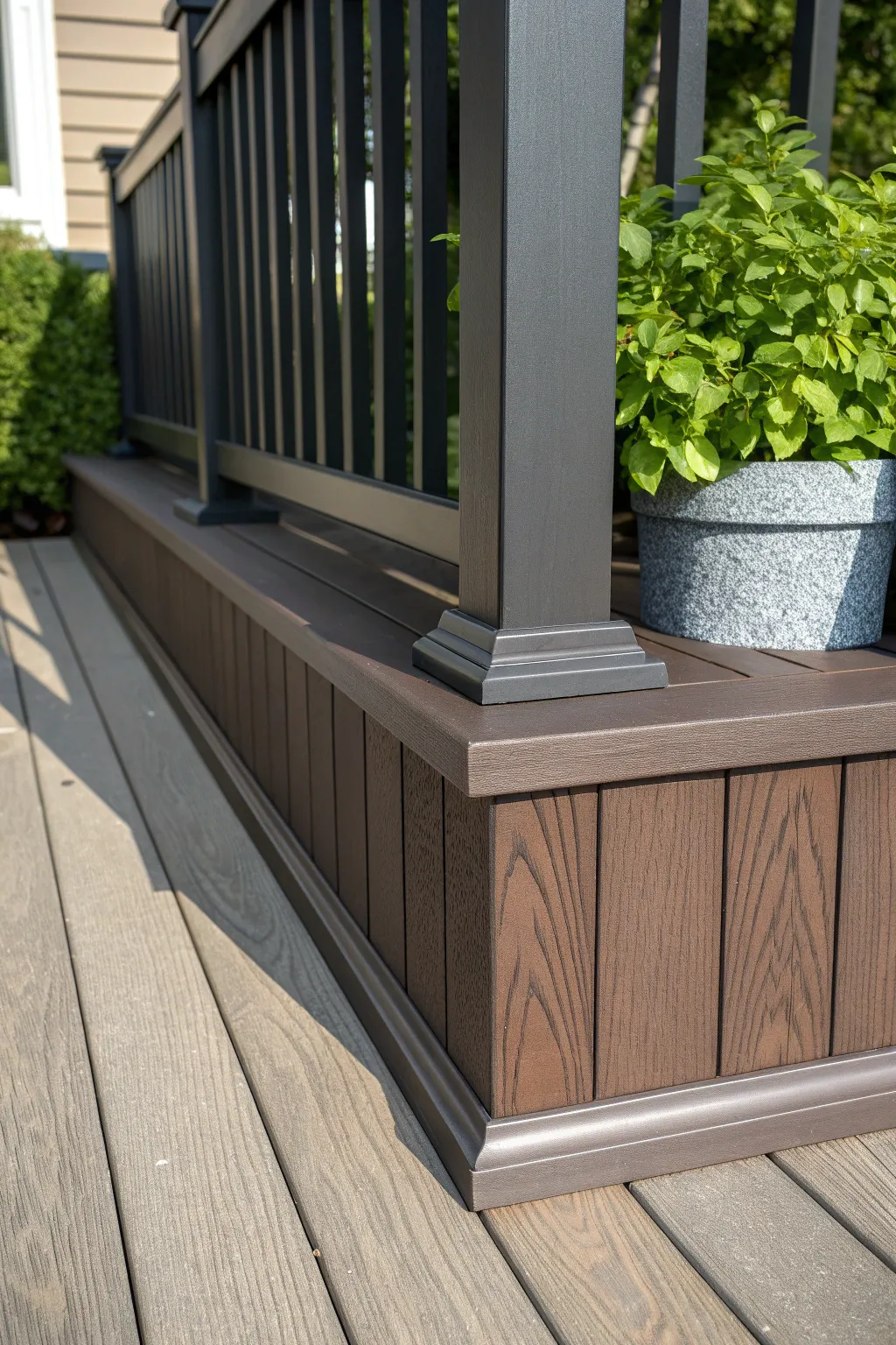 Transform your outdoor space with the elegance of composite deck skirting—where durability meets modern design.