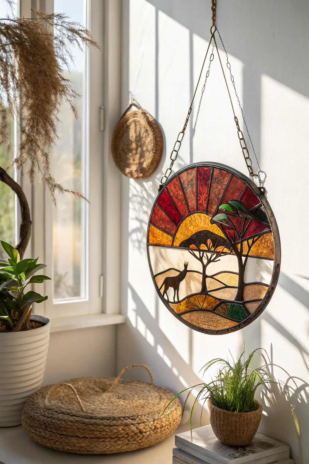 Embrace the wild beauty of Africa with this stunning safari sun catcher, bringing sunlit savanna vibes to your space.