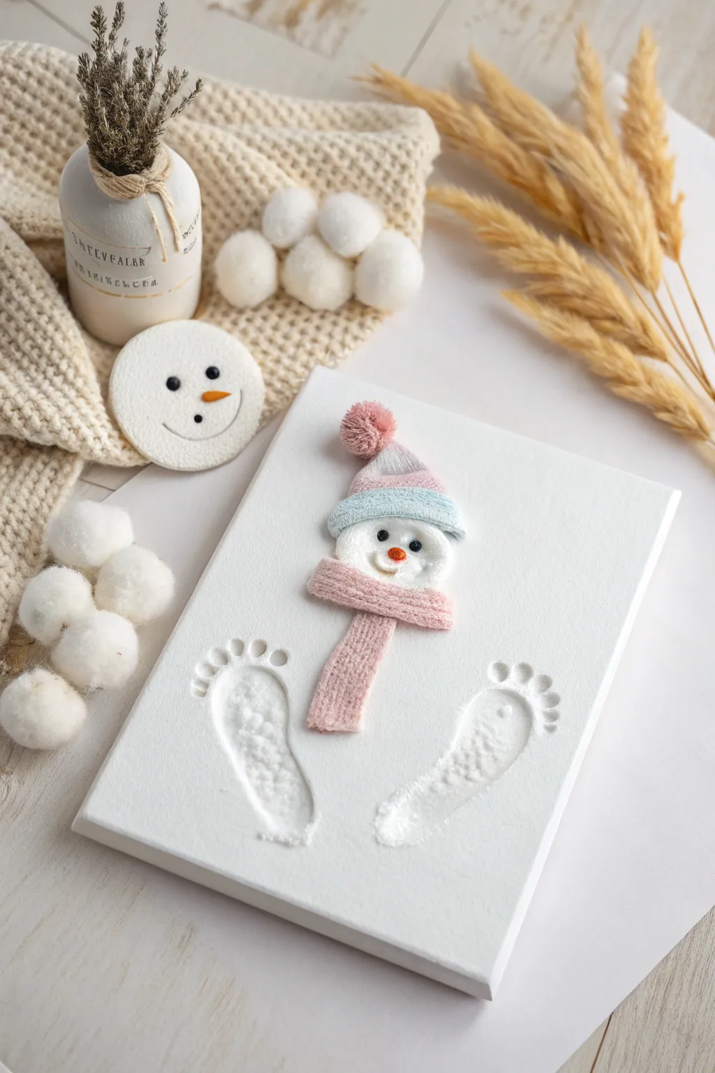 Capture winter magic with your baby's footprint snowman art—simple, sweet, and unforgettable.