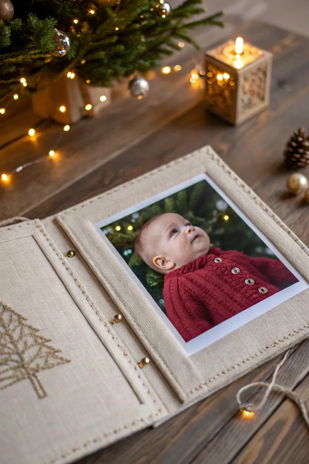 Capture the magic of your baby's first Christmas with timeless elegance. 🎄✨