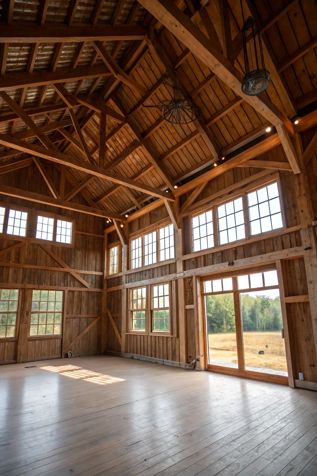 An open and airy barn interior that feels boundless.