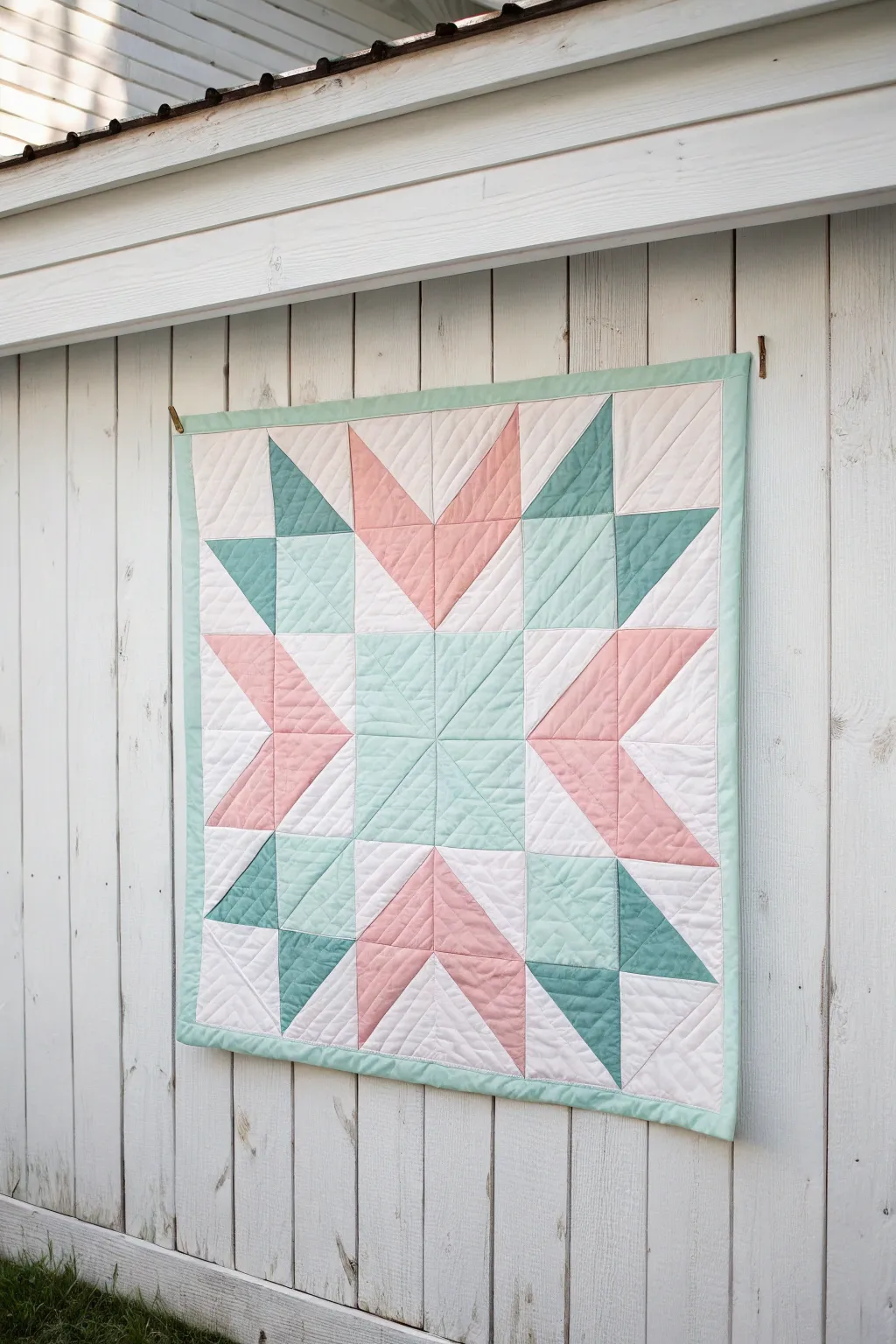 Embrace the charm of soft pastels for a modern quilt twist, where Scandinavian simplicity meets Boho flair.