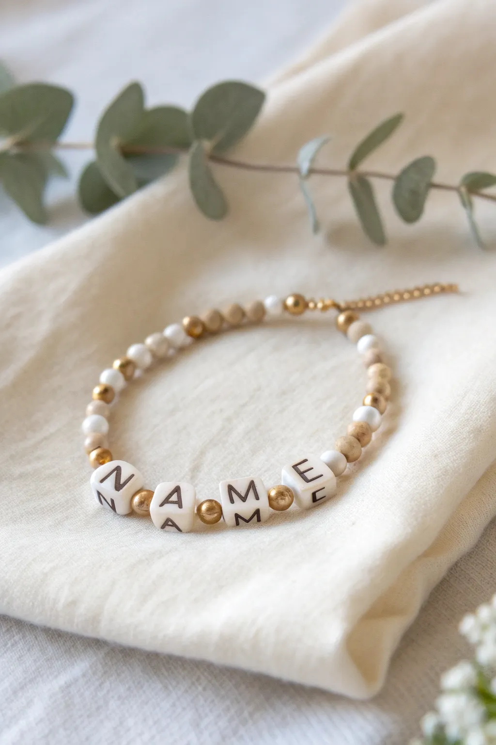 Add a personal touch to your style with a beautifully crafted name bracelet.