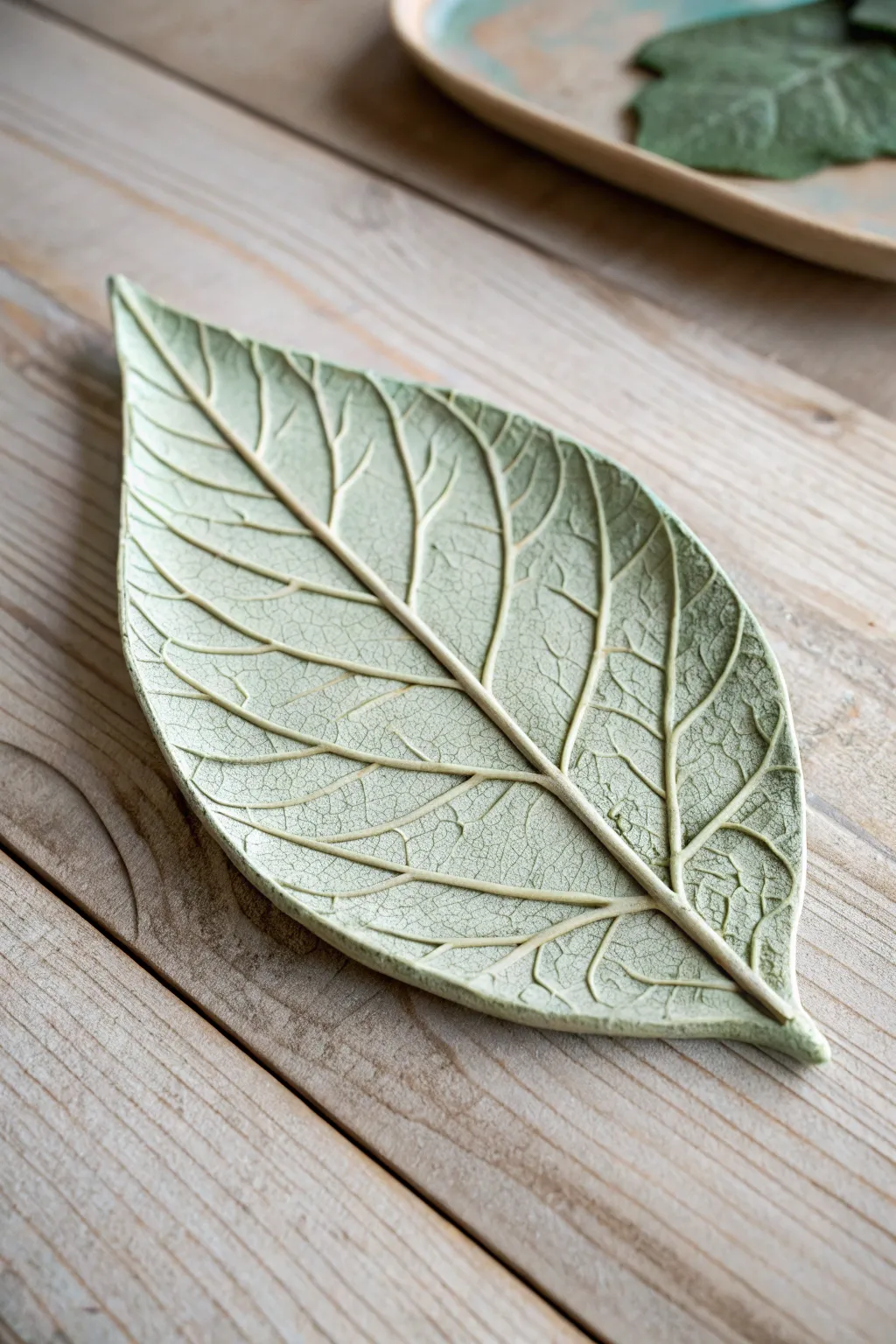 Embrace nature's artistry with handcrafted clay leaves, perfect for adding a touch of minimalist elegance to your space.