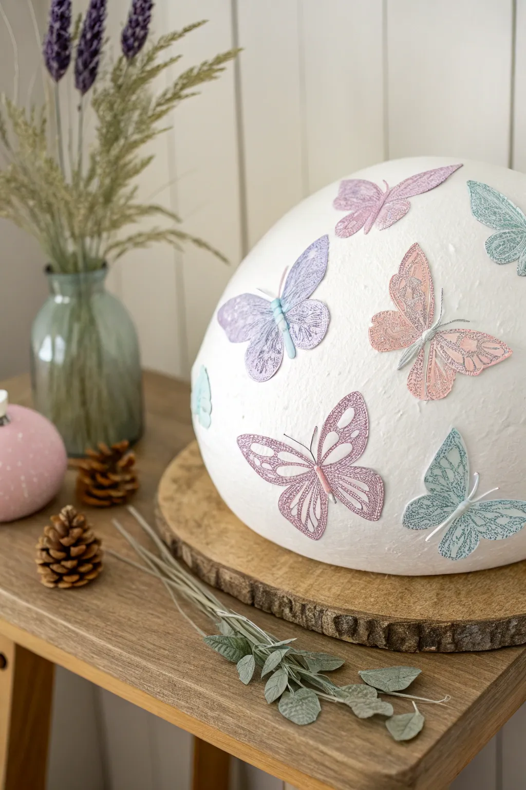 Embrace the magic of motherhood with a 'Butterfly Bliss' belly cast, where whimsy meets elegance.